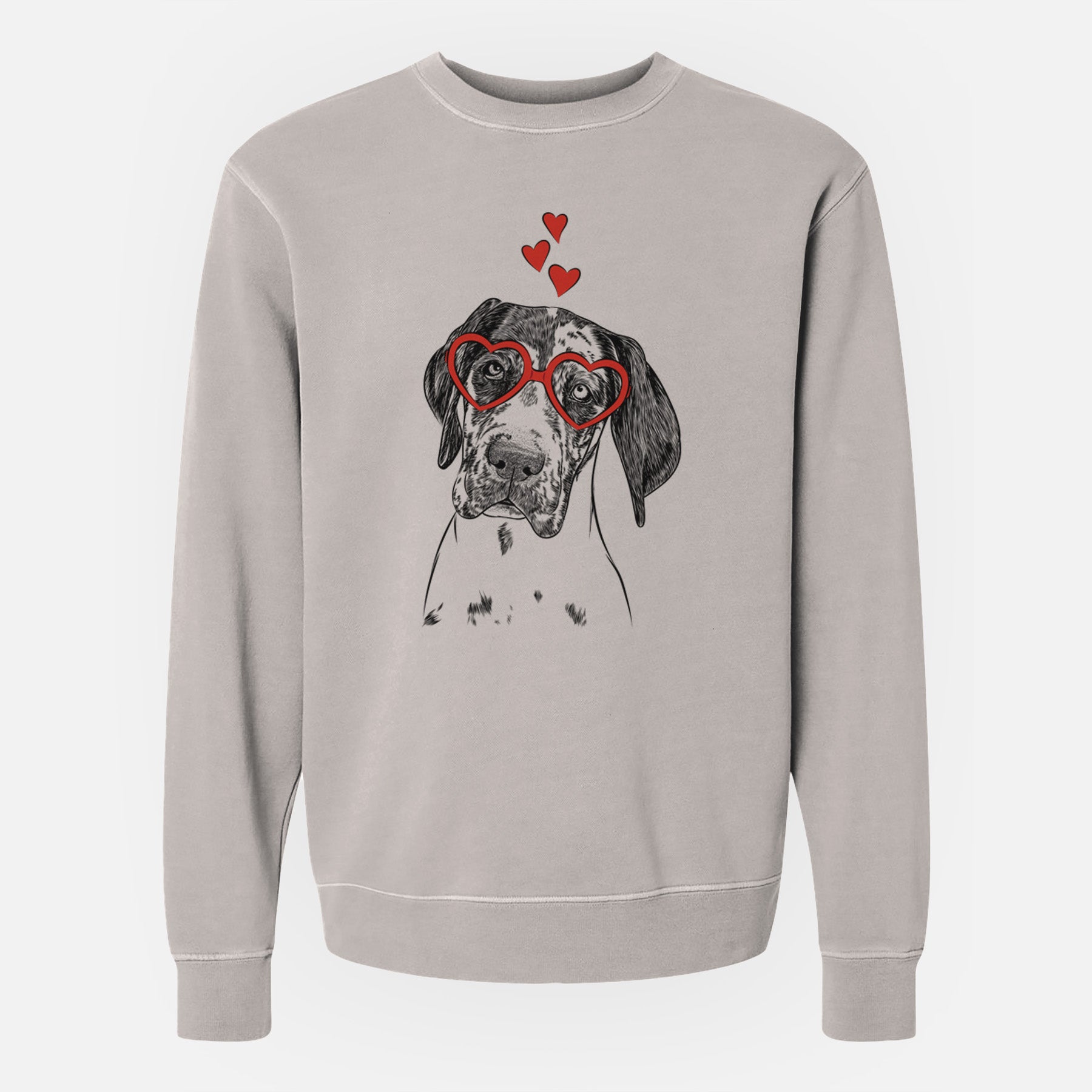 Valentine Nyx the Great Dane - Unisex Pigment Dyed Crew Sweatshirt