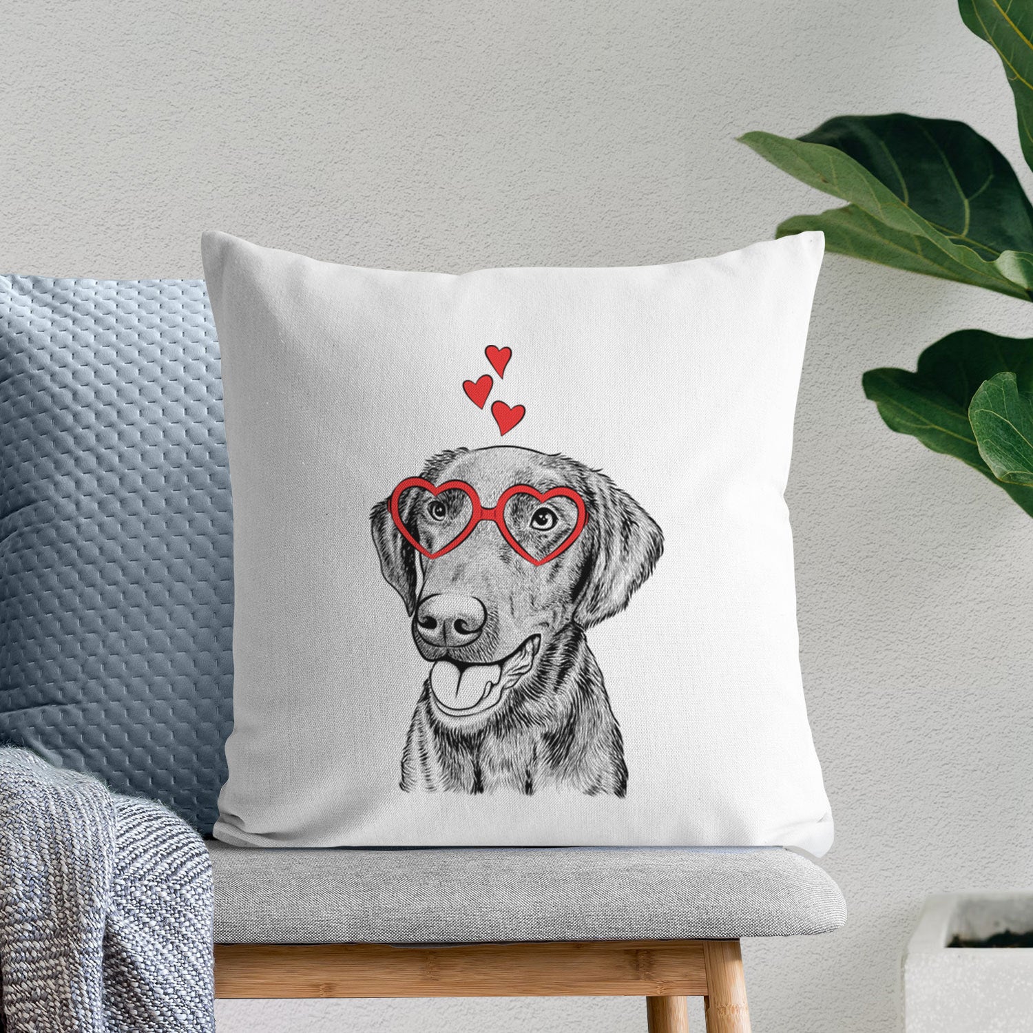 Onyx the Labrador Retriever - Throw Pillow Cover
