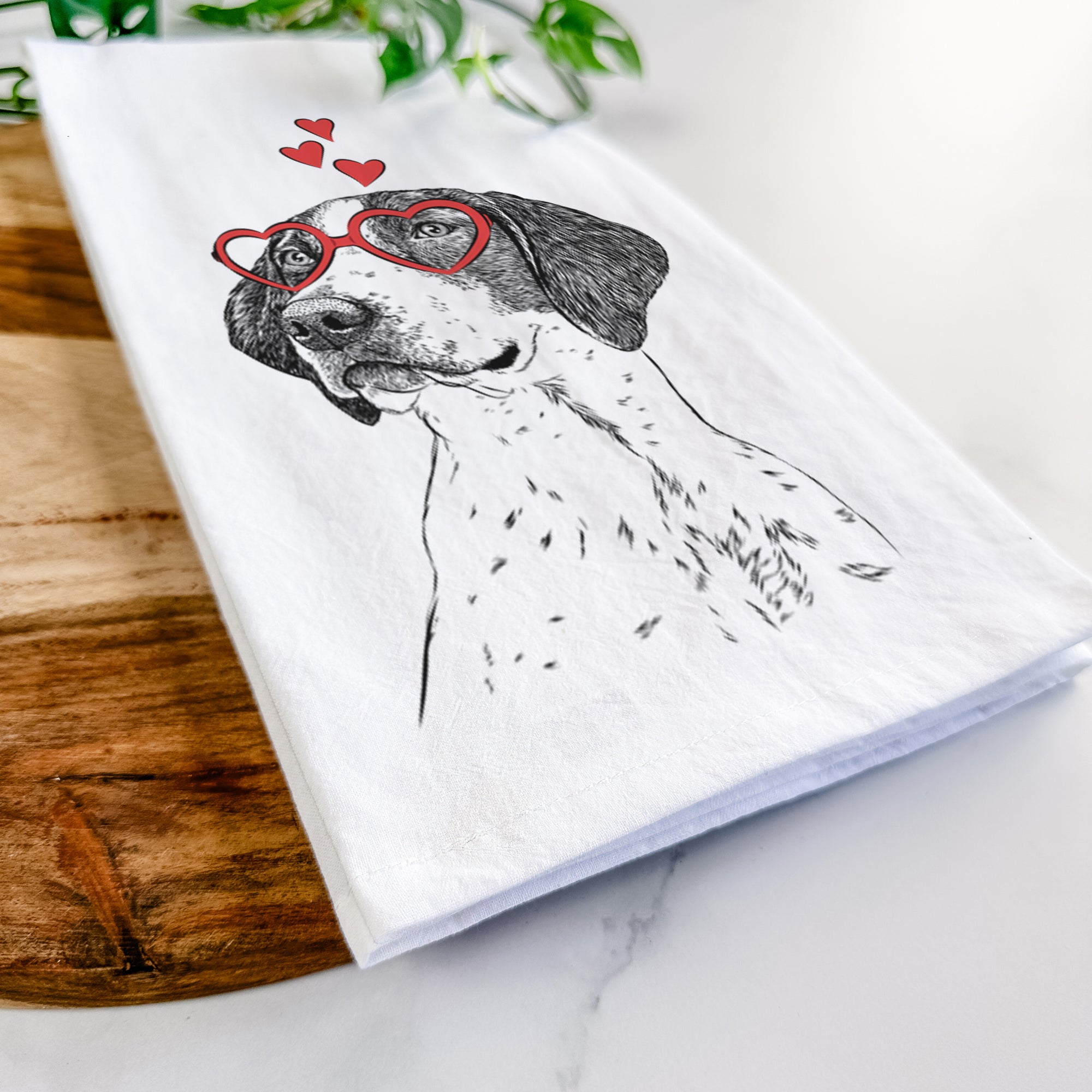 Payton the Mixed Breed Tea Towel