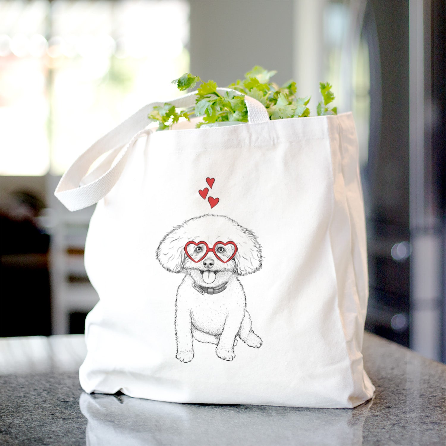 Peyton the Bichon Frise - Tote Bag