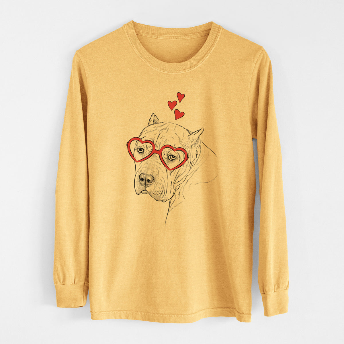 Valentine Precious the Staffordshire Terrier - Heavyweight 100% Cotton Long Sleeve