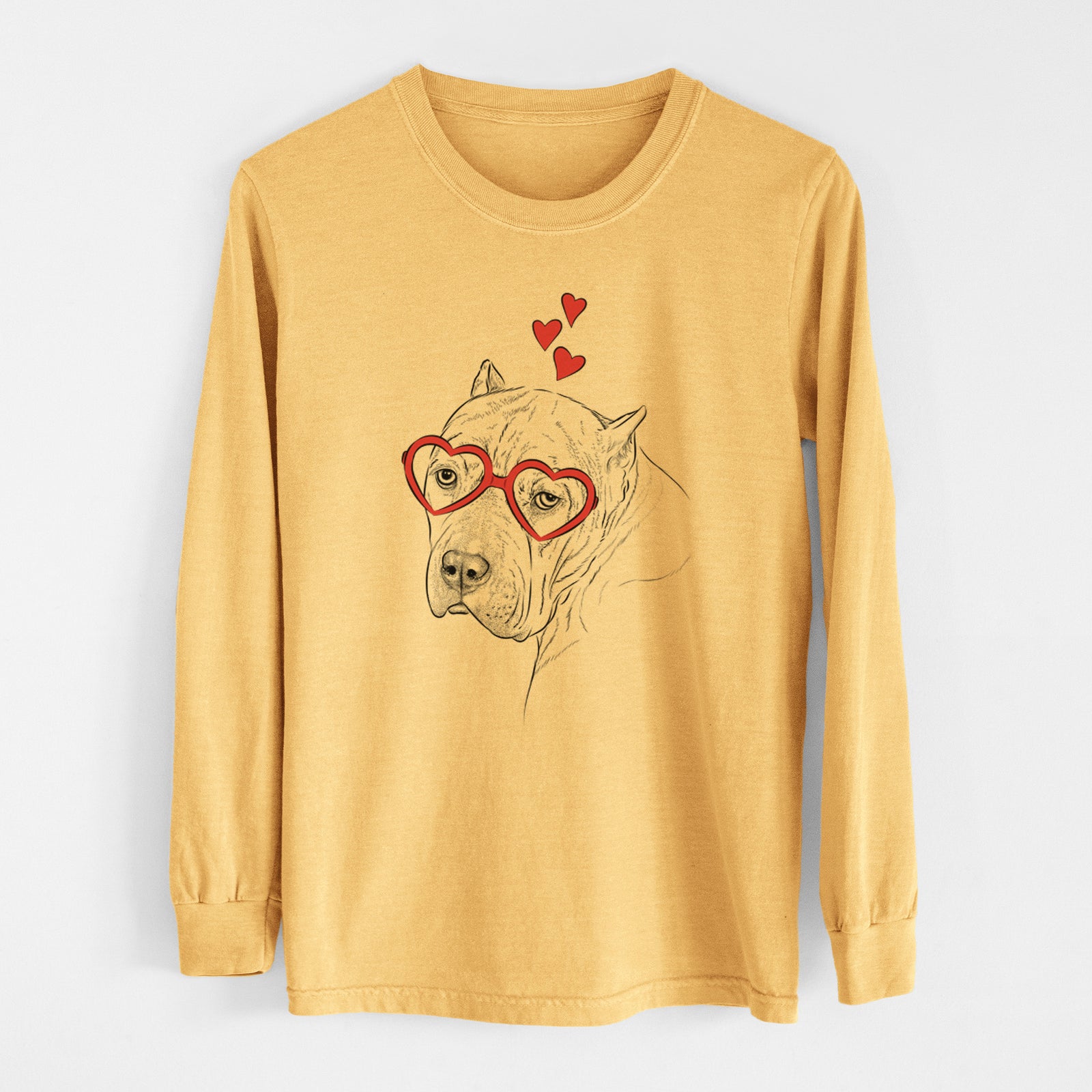 Valentine Precious the Staffordshire Terrier - Heavyweight 100% Cotton Long Sleeve