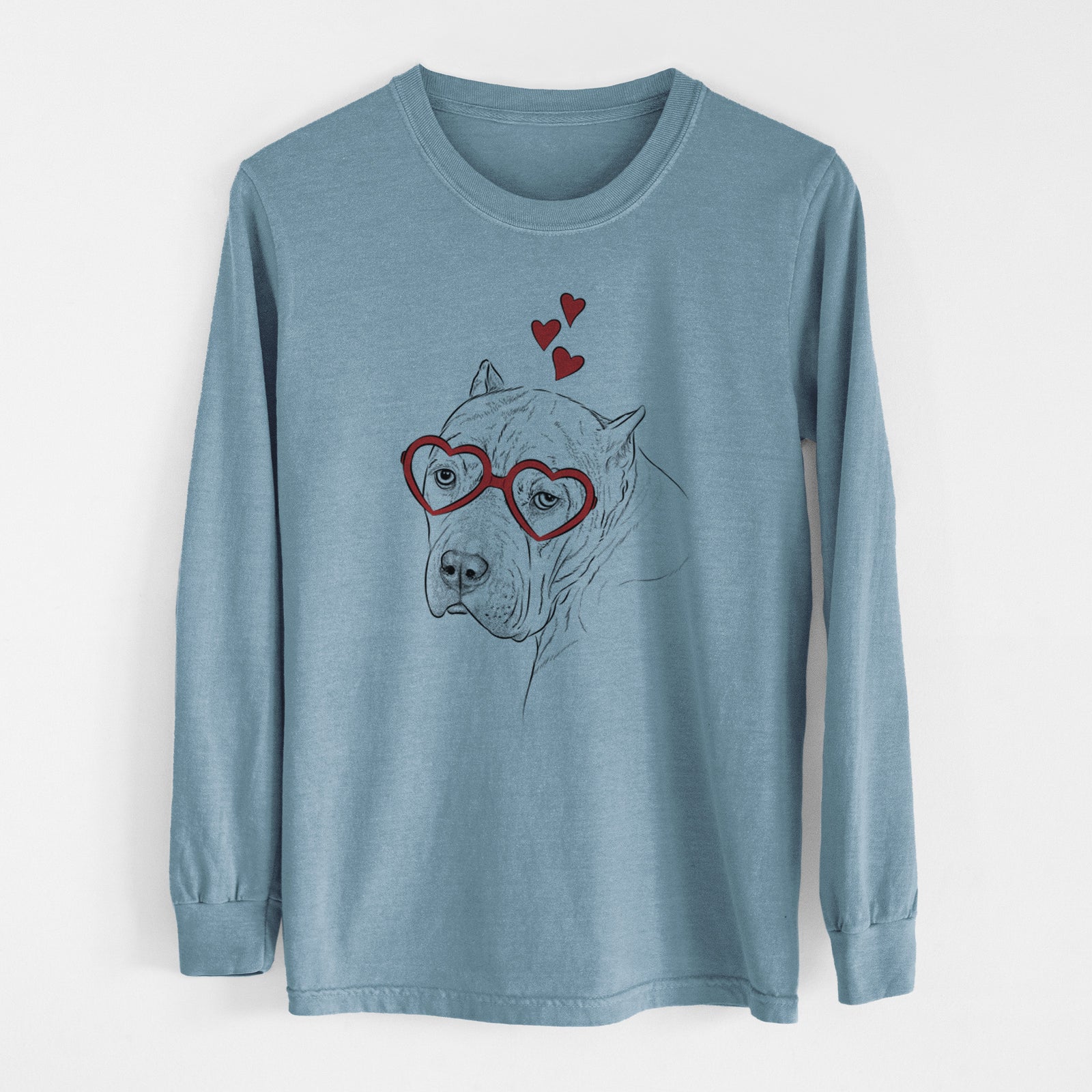 Valentine Precious the Staffordshire Terrier - Heavyweight 100% Cotton Long Sleeve