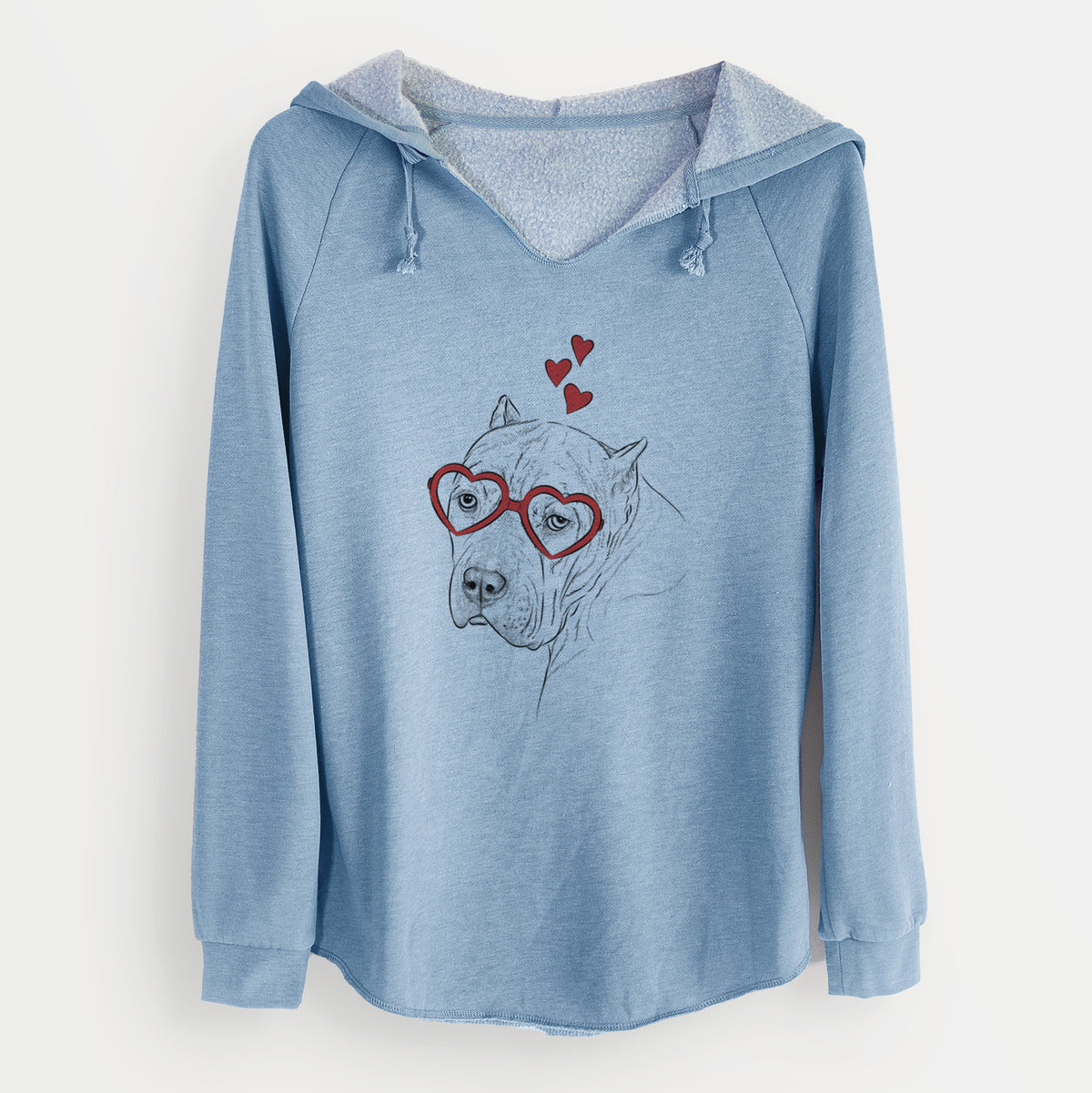 Valentine Precious the Staffordshire Terrier - Cali Wave Hooded Sweatshirt