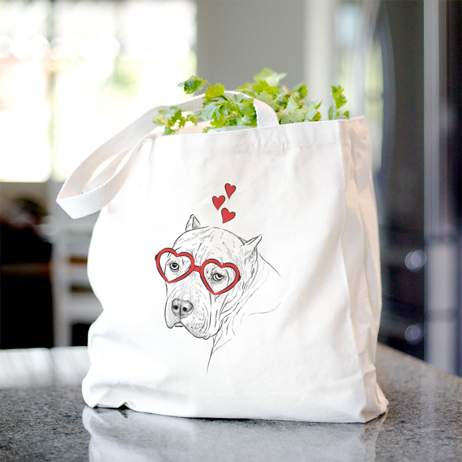 Precious the Staffordshire Terrier - Tote Bag