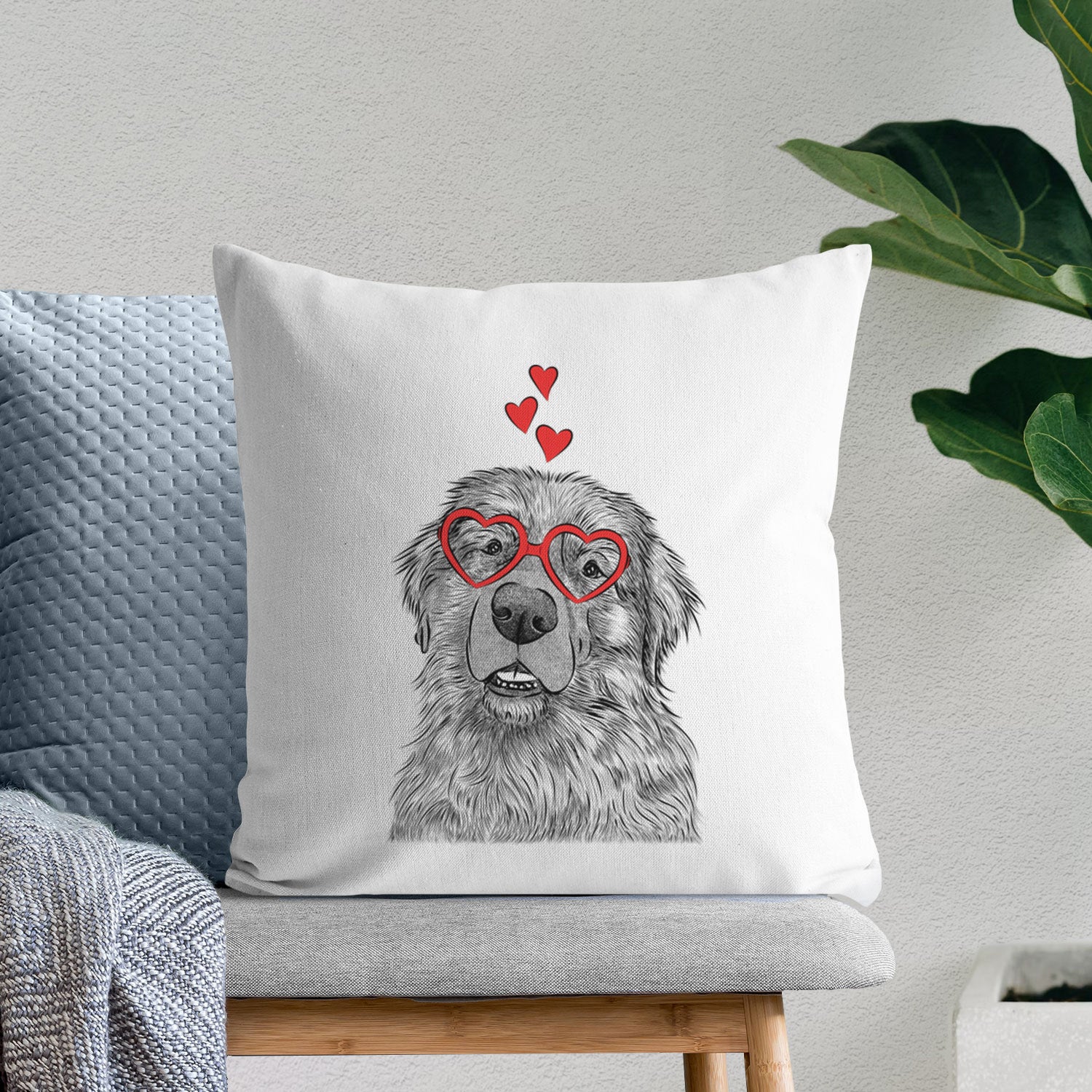Ralph the Leonberger - Throw Pillow Cover