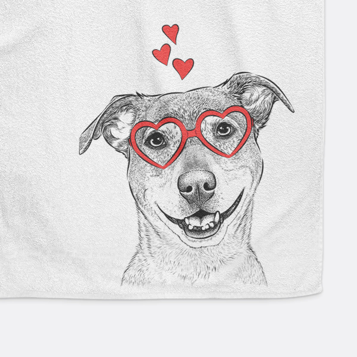 Reese the Mountain Cur Decorative Hand Towel
