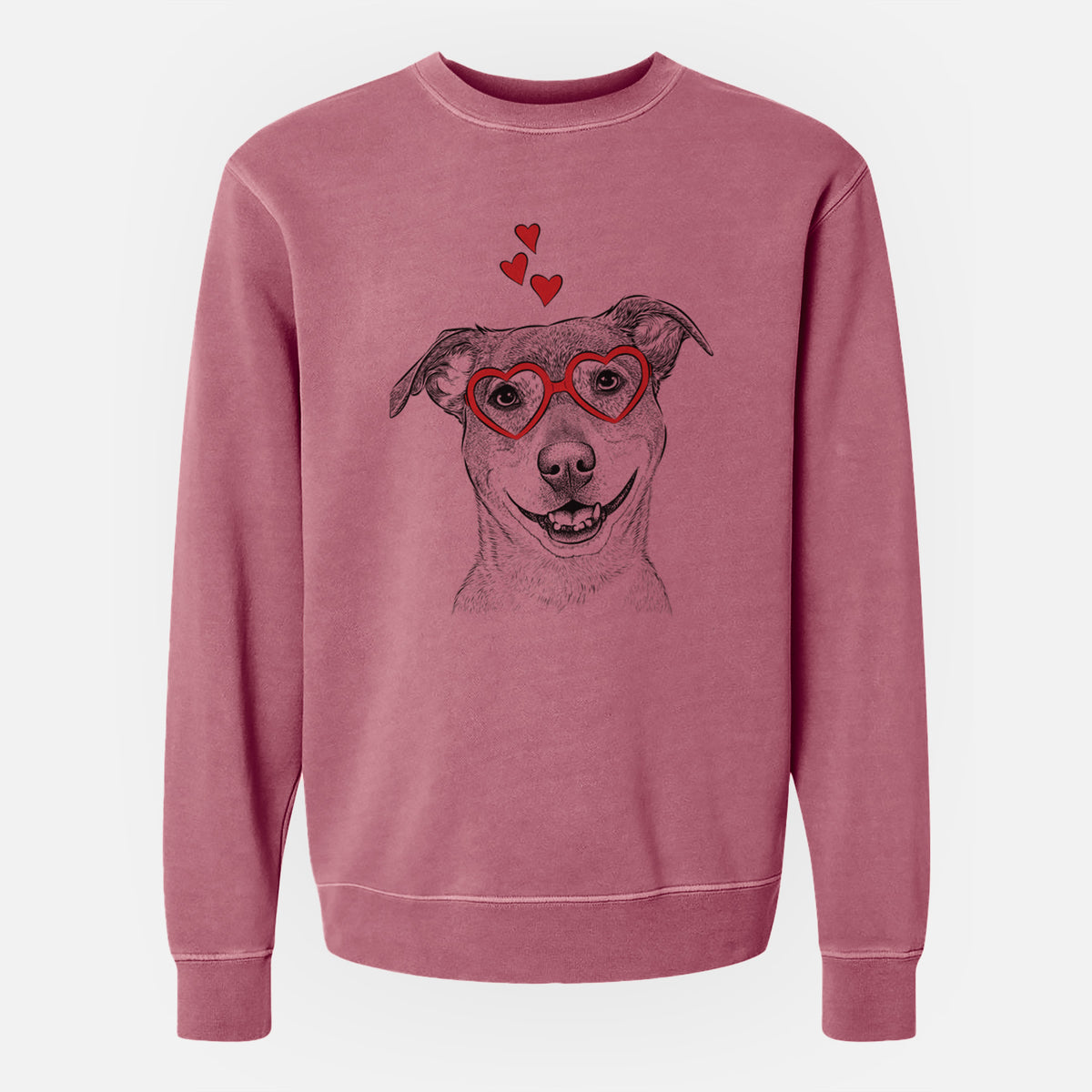 Valentine Reese the Mountain Cur - Unisex Pigment Dyed Crew Sweatshirt