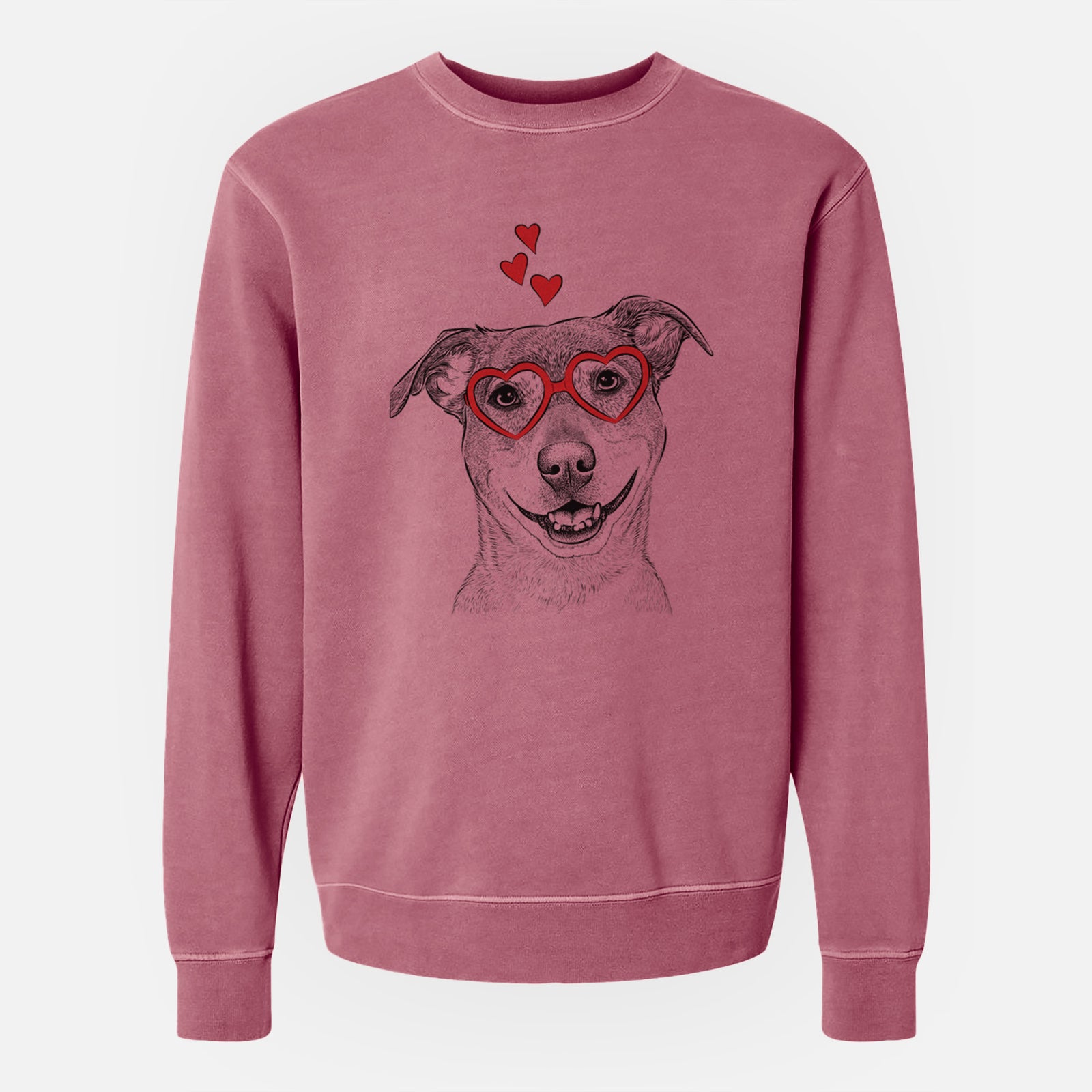 Valentine Reese the Mountain Cur - Unisex Pigment Dyed Crew Sweatshirt