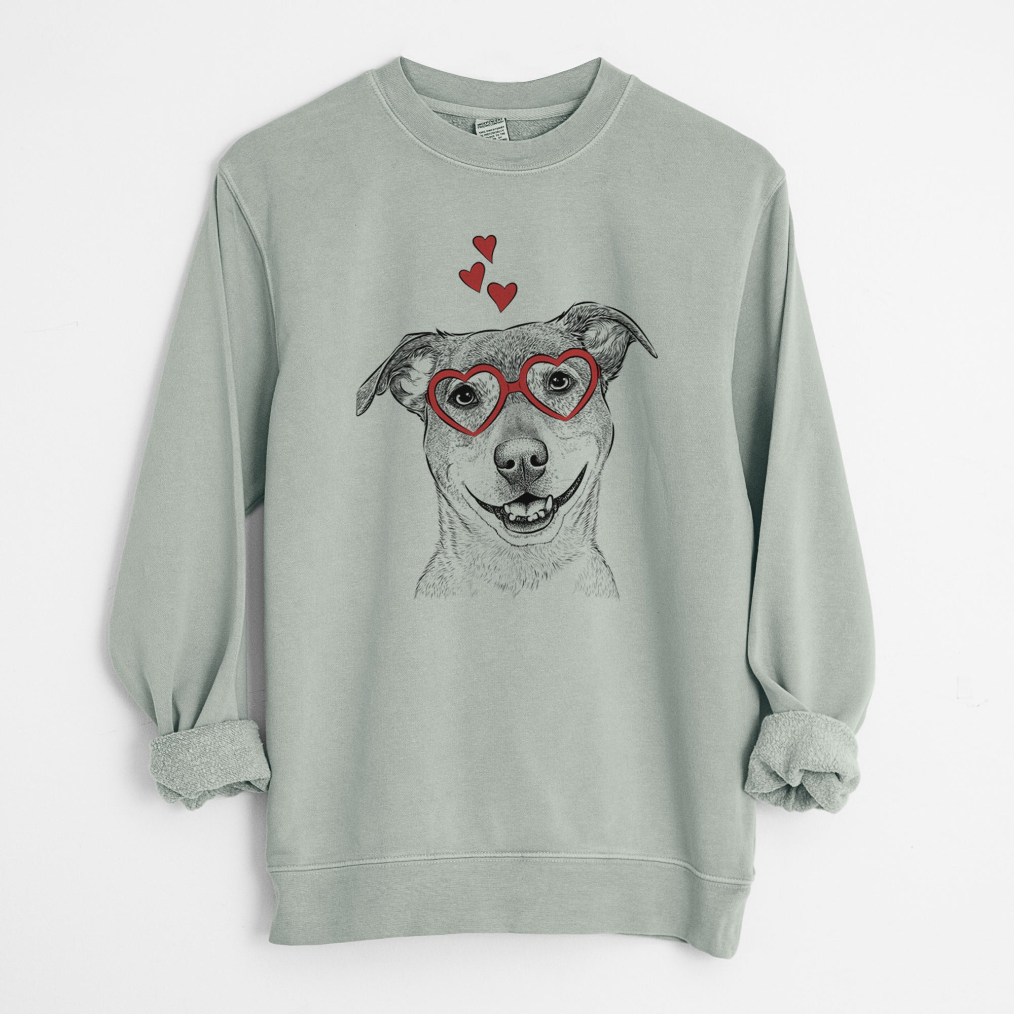 Valentine Reese the Mountain Cur - Unisex Pigment Dyed Crew Sweatshirt