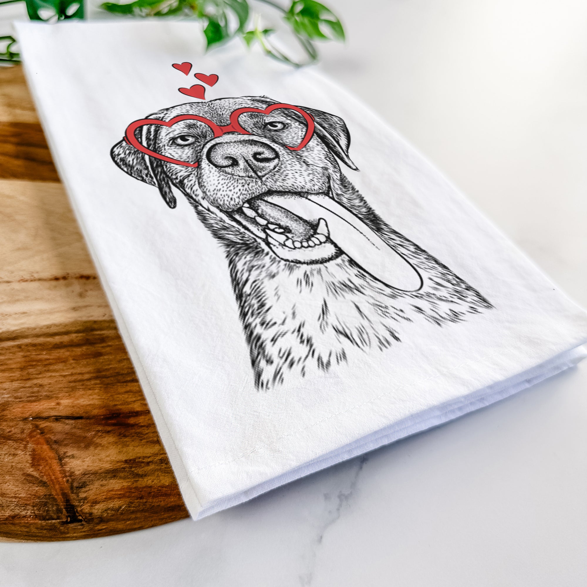 Reese the Mixed Breed Tea Towel