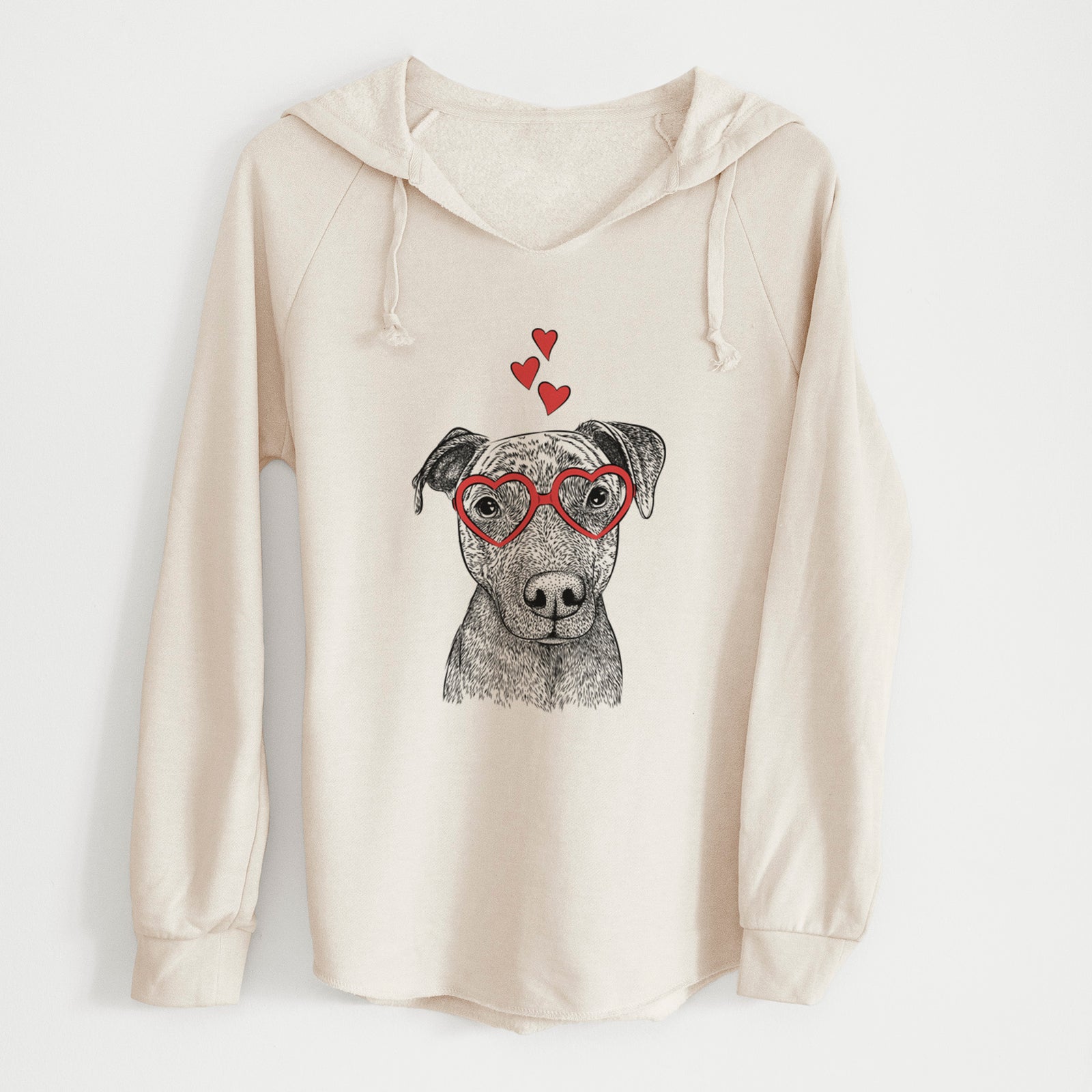 Valentine Reeses the Pitbull - Cali Wave Hooded Sweatshirt