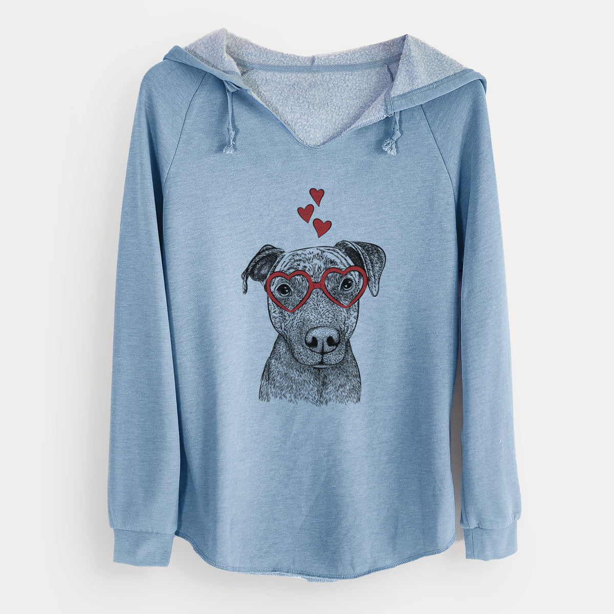Valentine Reeses the Pitbull - Cali Wave Hooded Sweatshirt