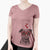 Valentine Reeses the Pitbull - Women's Perfect V-neck Shirt