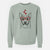 Valentine Rio the Australian Cattle Dog - Unisex Pigment Dyed Crew Sweatshirt