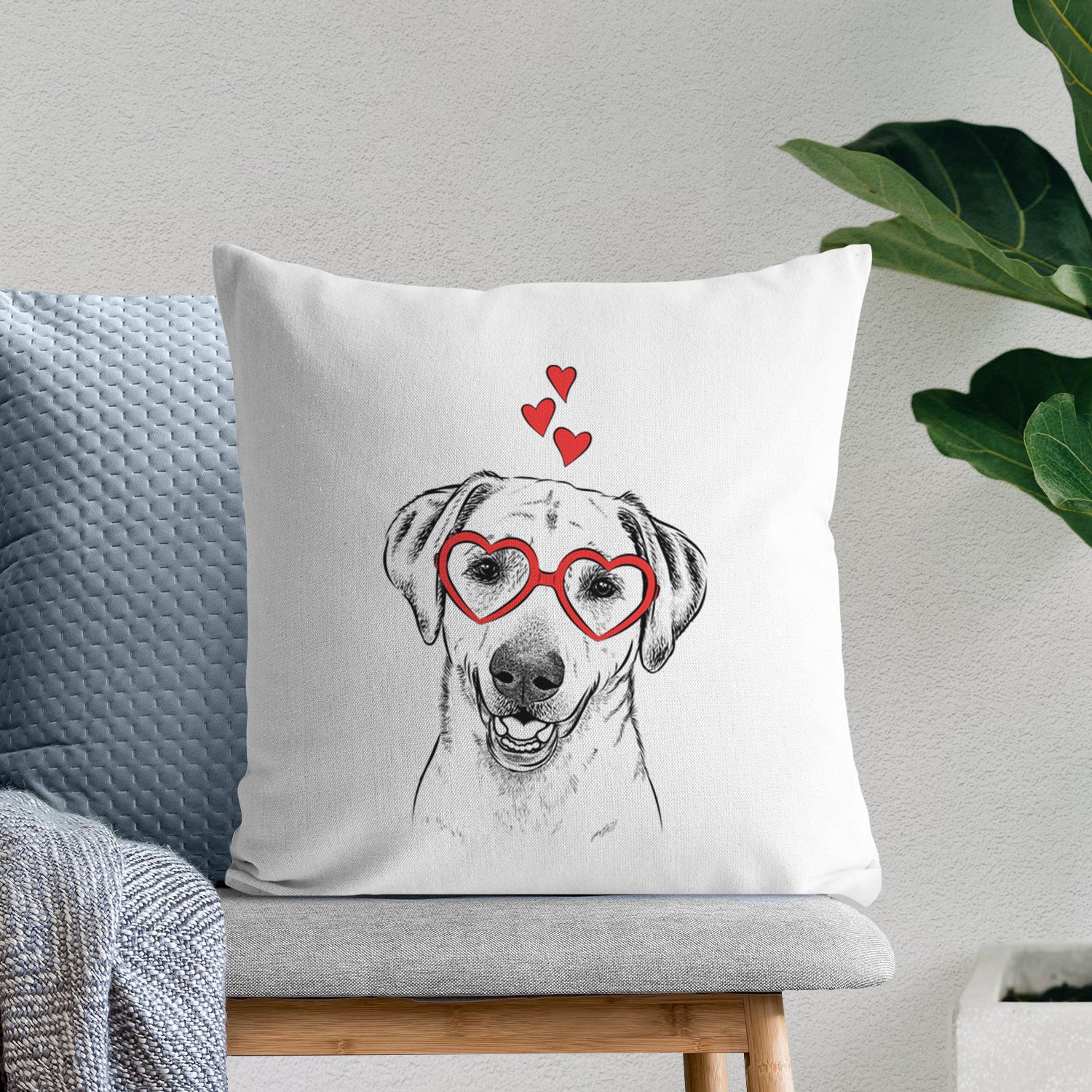 Rusty the Labrador Retriever - Throw Pillow Cover