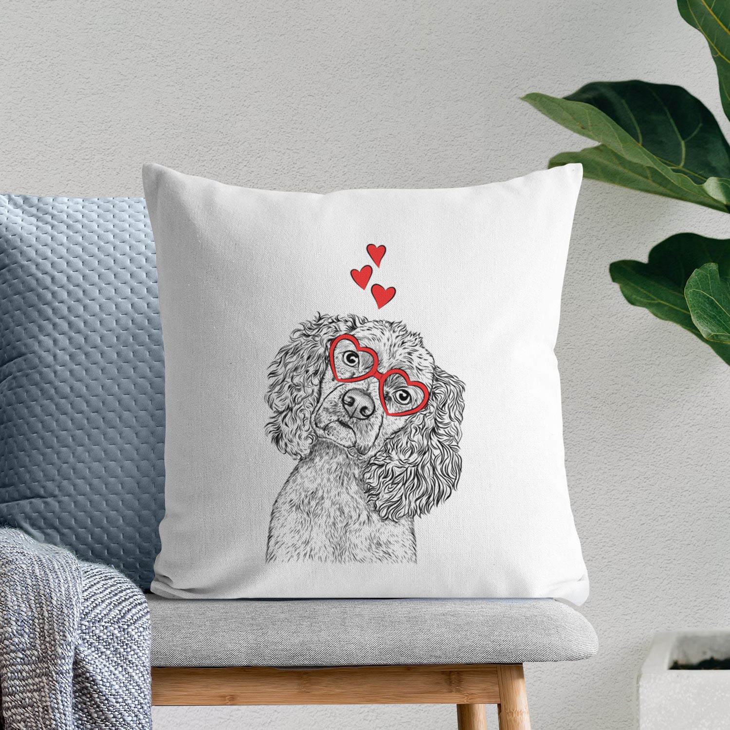 Sadie the Cocker Spaniel - Throw Pillow Cover