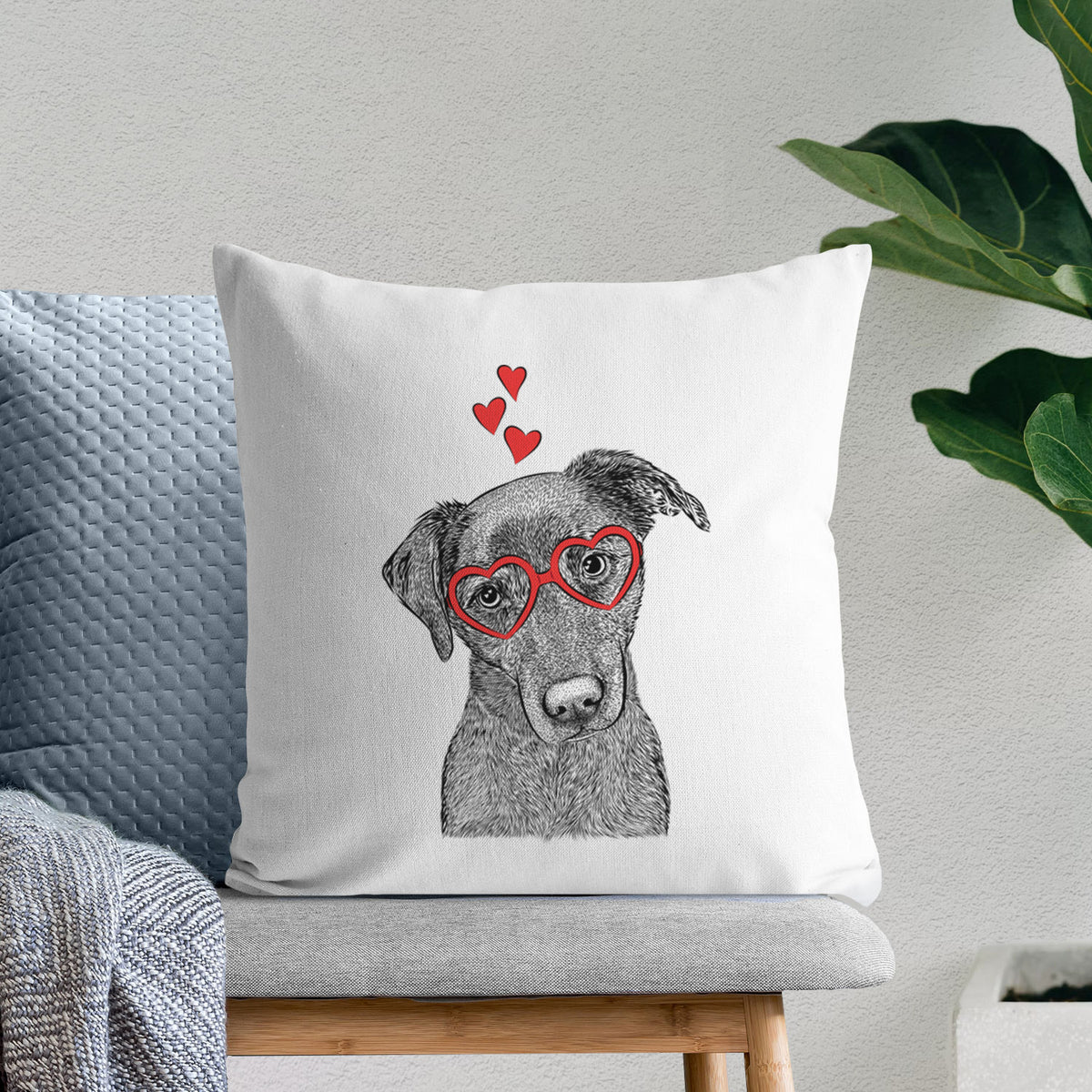 Sadie the Whipador - Throw Pillow Cover