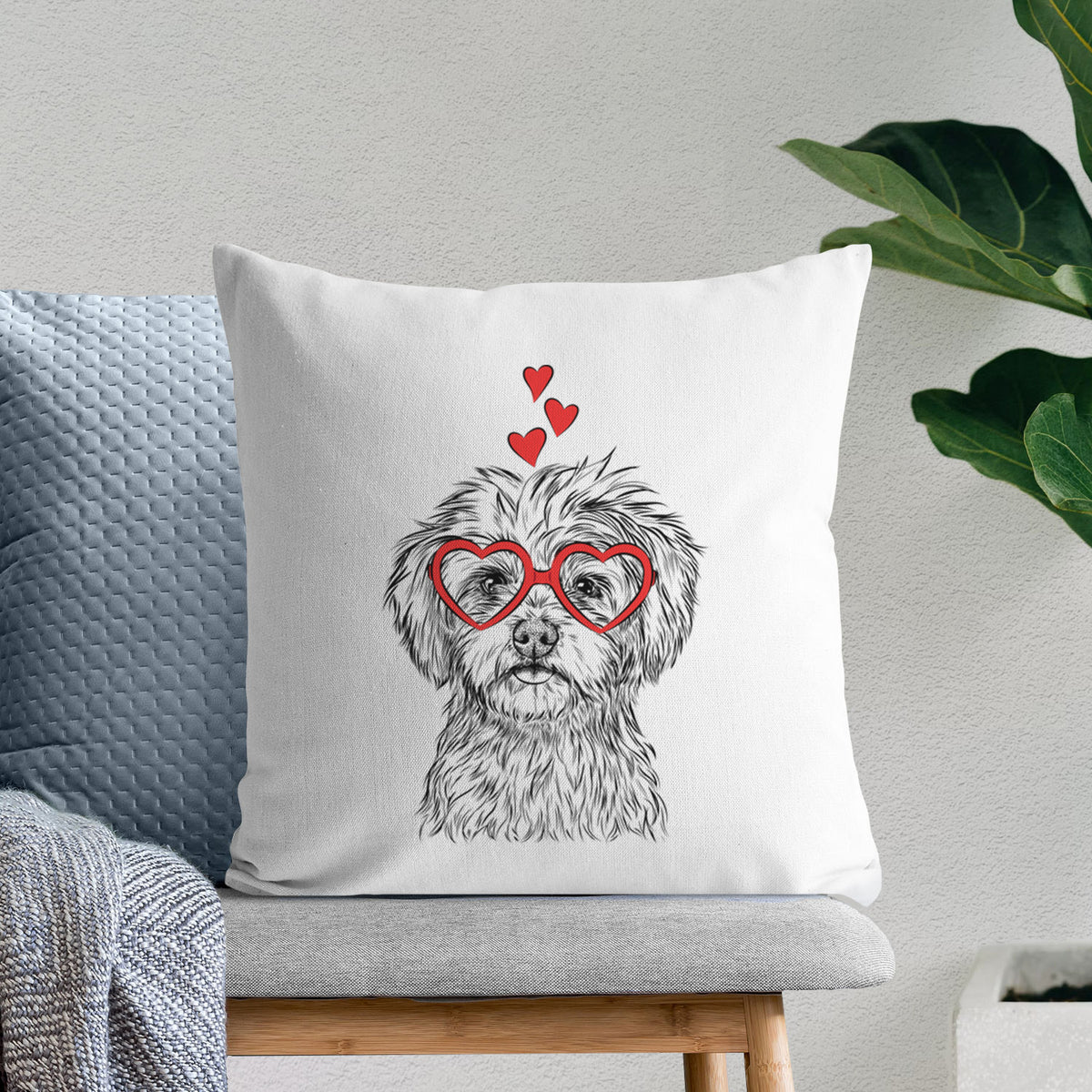 Sammy the Shorkie - Throw Pillow Cover
