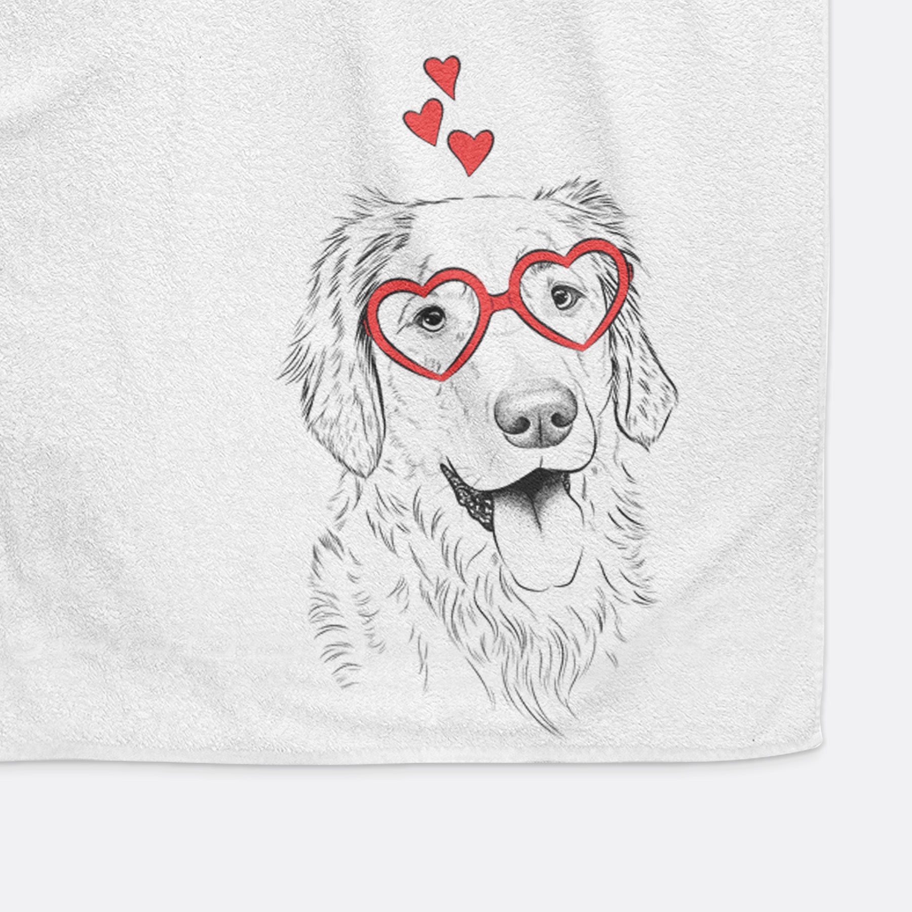 Semba the Golden Retriever Decorative Hand Towel