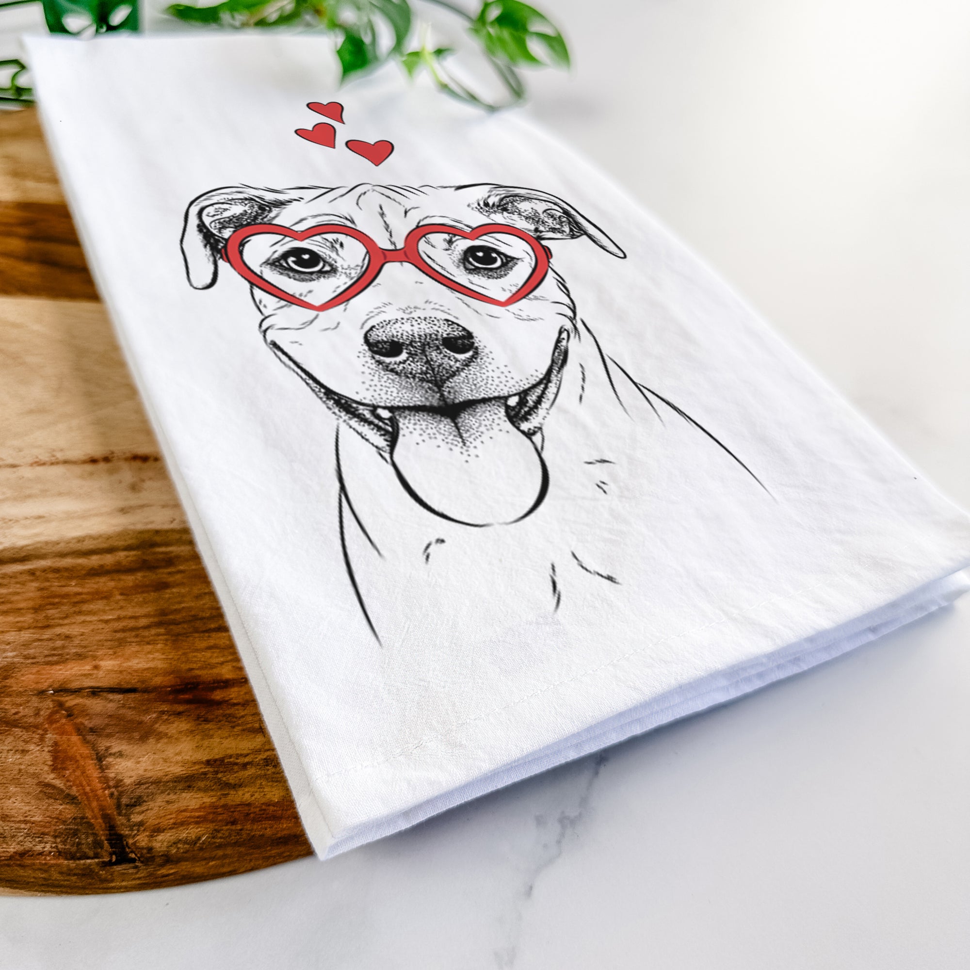 Skye the Pitweiler Tea Towel