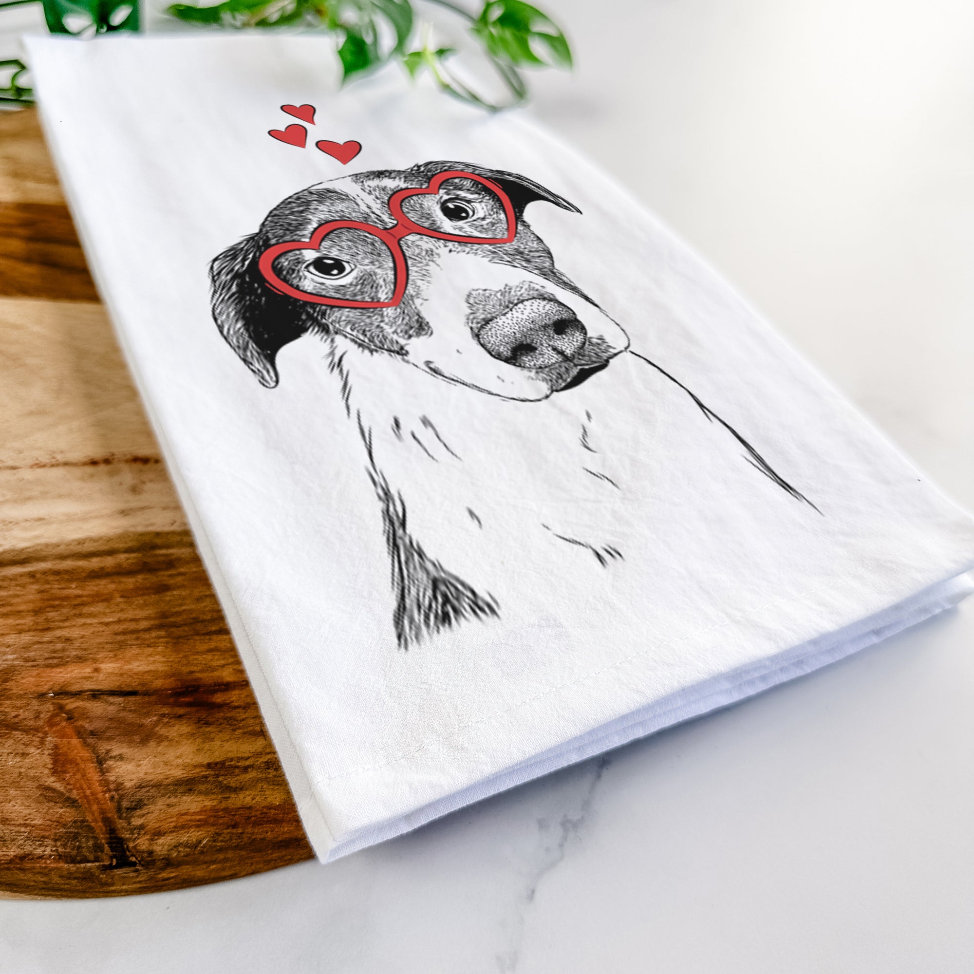 Sophia the Mixed Breed Tea Towel