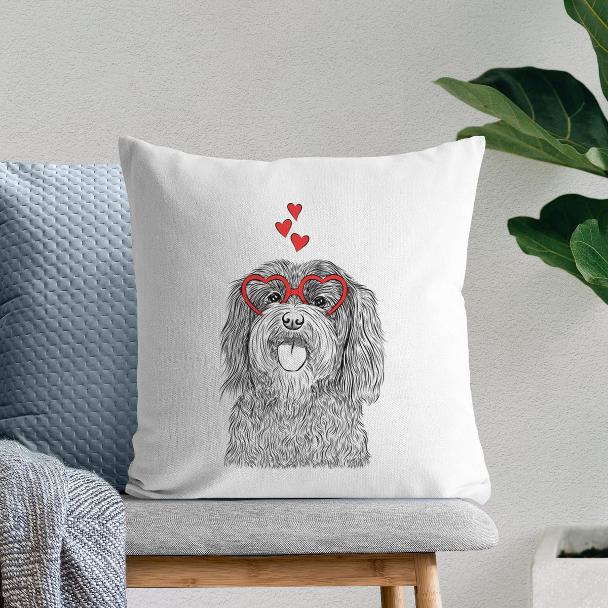 Sophie the Havanese - Throw Pillow Cover
