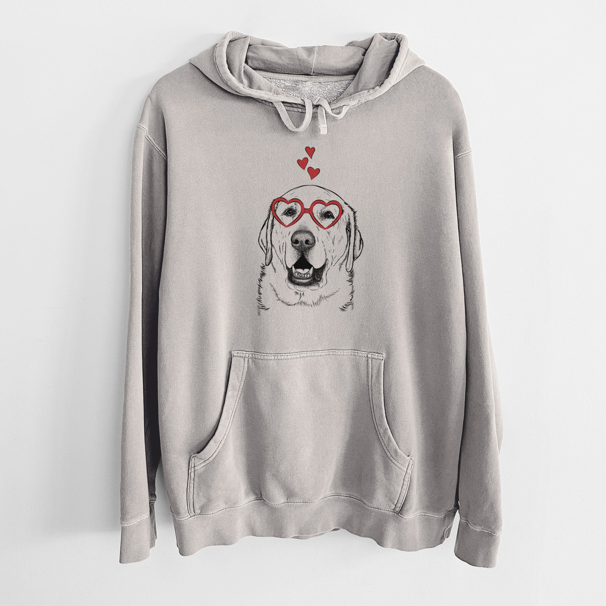 Valentine Sparks the Labrador Retriever - Unisex Pigment Dyed Hoodie