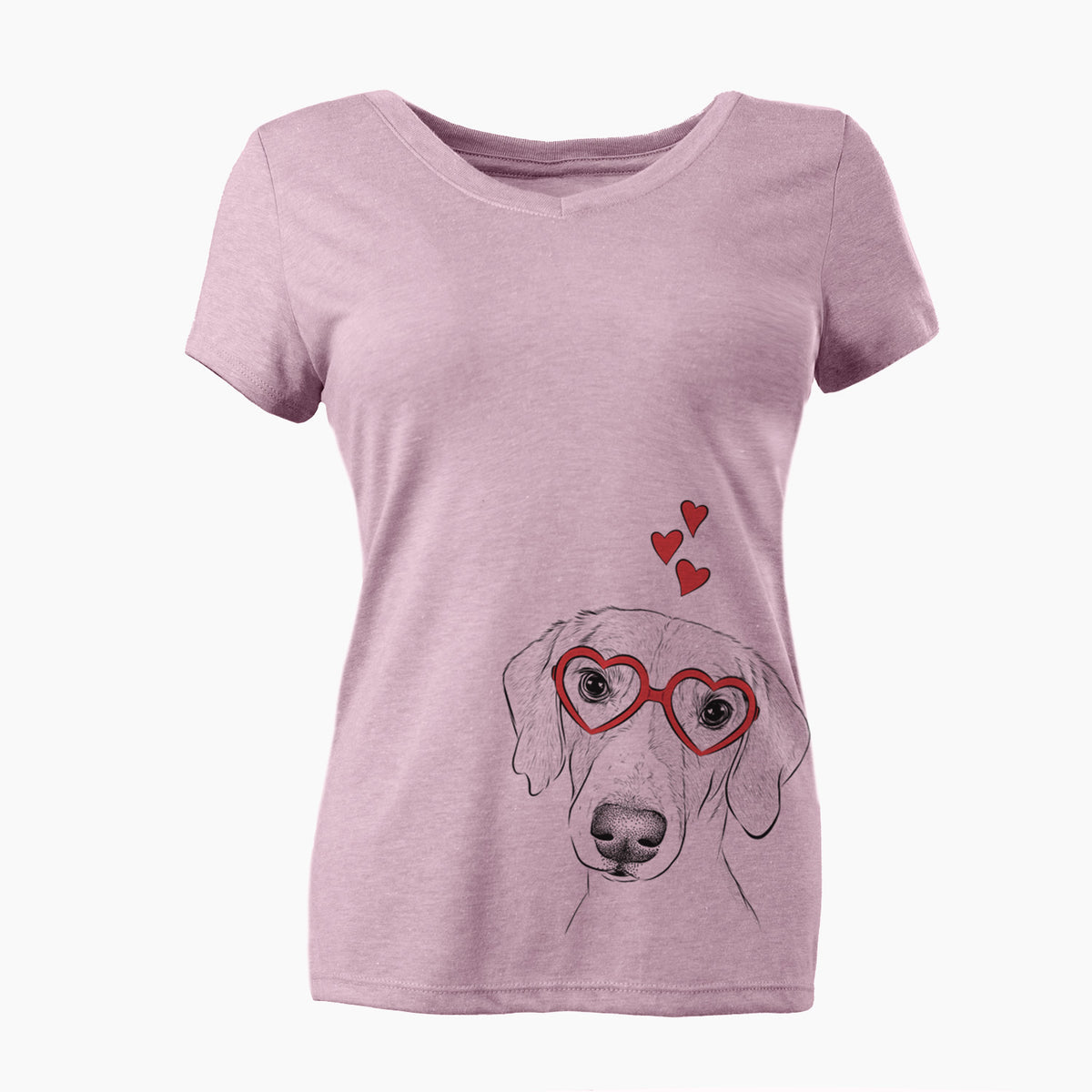 Valentine Stanley the Foxhound - Women's Perfect V-neck Shirt
