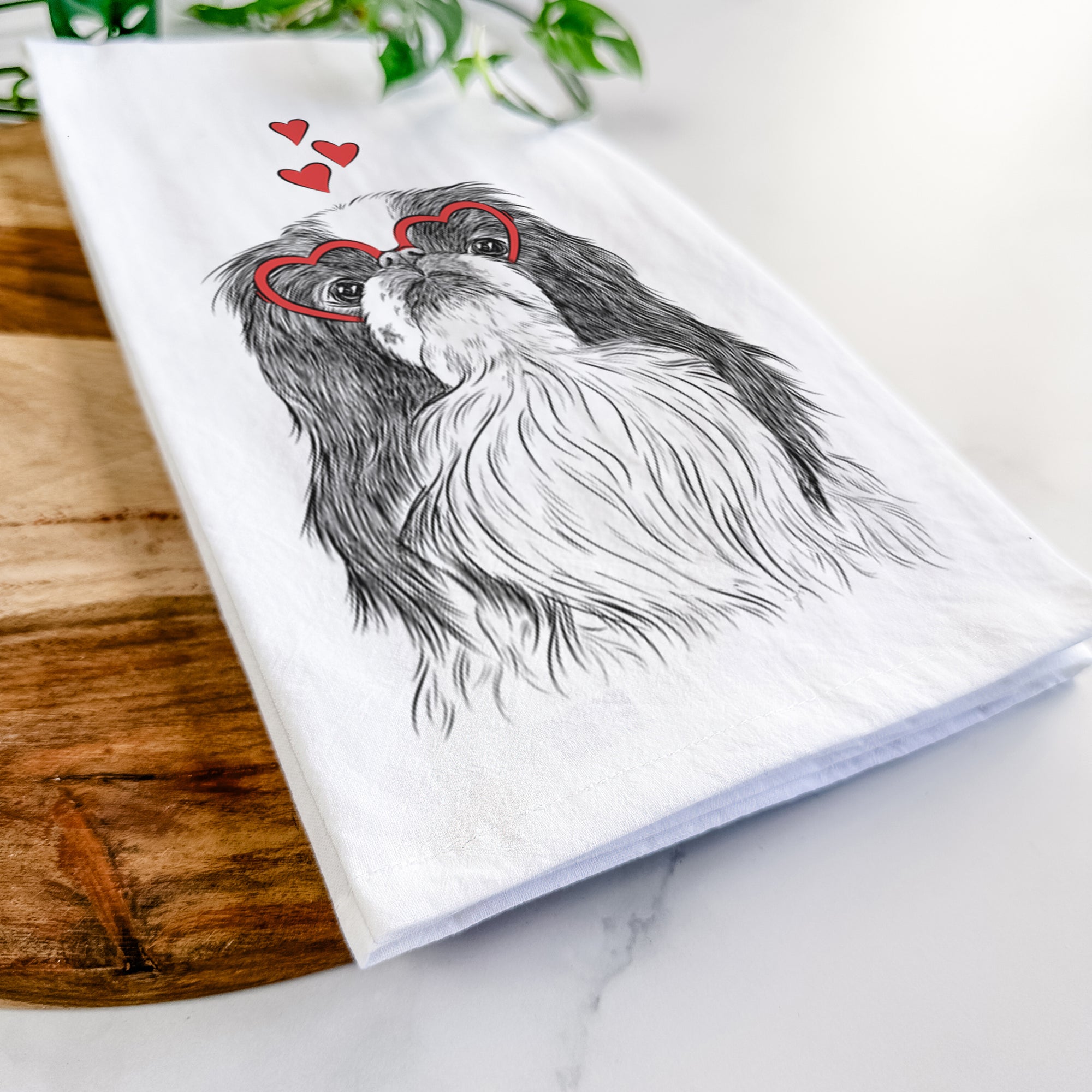 Suki the Japanese Chin Tea Towel