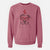 Valentine Teddy Jam the Pitbull - Unisex Pigment Dyed Crew Sweatshirt