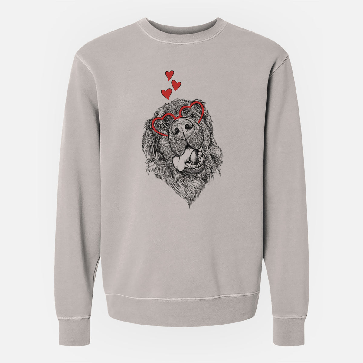Valentine Tuna the Newfoundland - Unisex Pigment Dyed Crew Sweatshirt