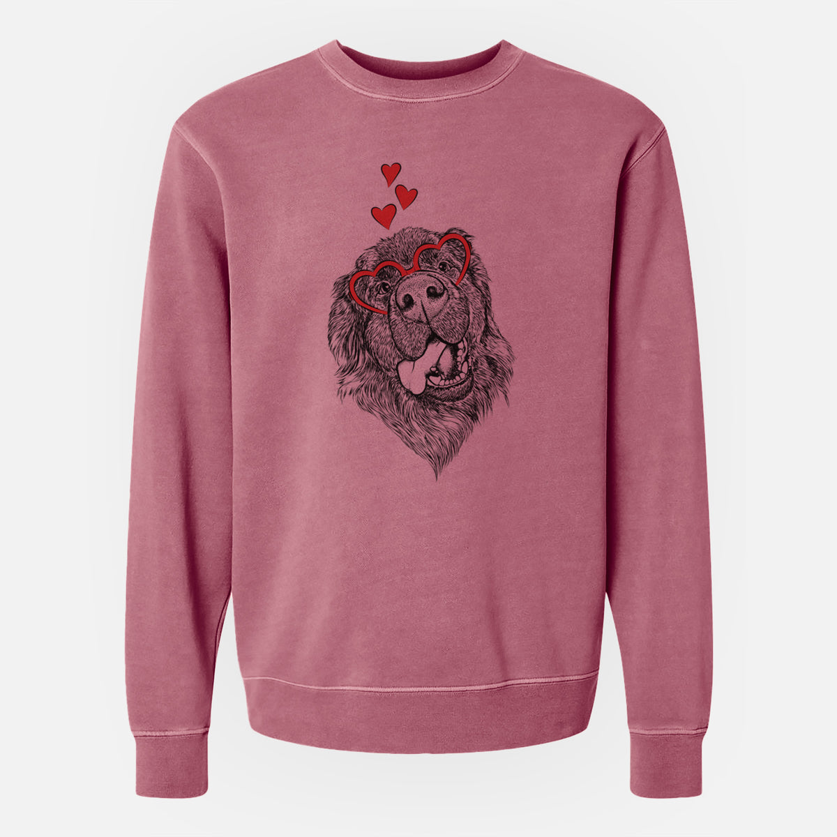 Valentine Tuna the Newfoundland - Unisex Pigment Dyed Crew Sweatshirt