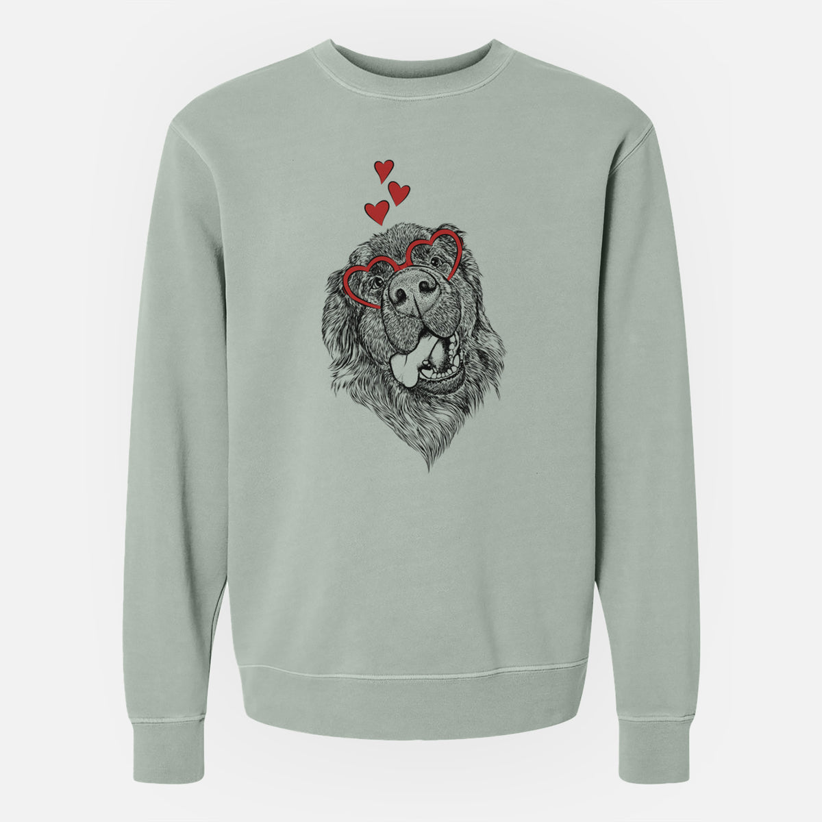Valentine Tuna the Newfoundland - Unisex Pigment Dyed Crew Sweatshirt