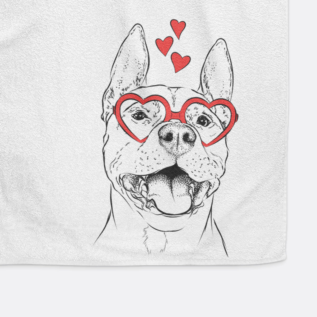 Wally the Pitbull Decorative Hand Towel