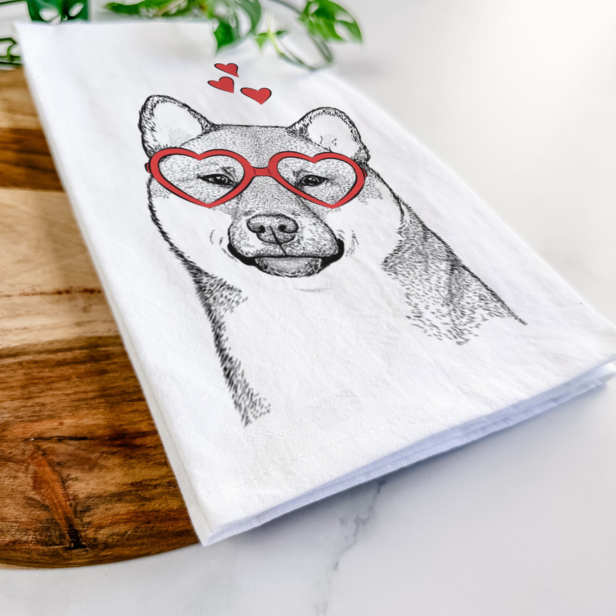 Yakuza the Shiba Inu Tea Towel