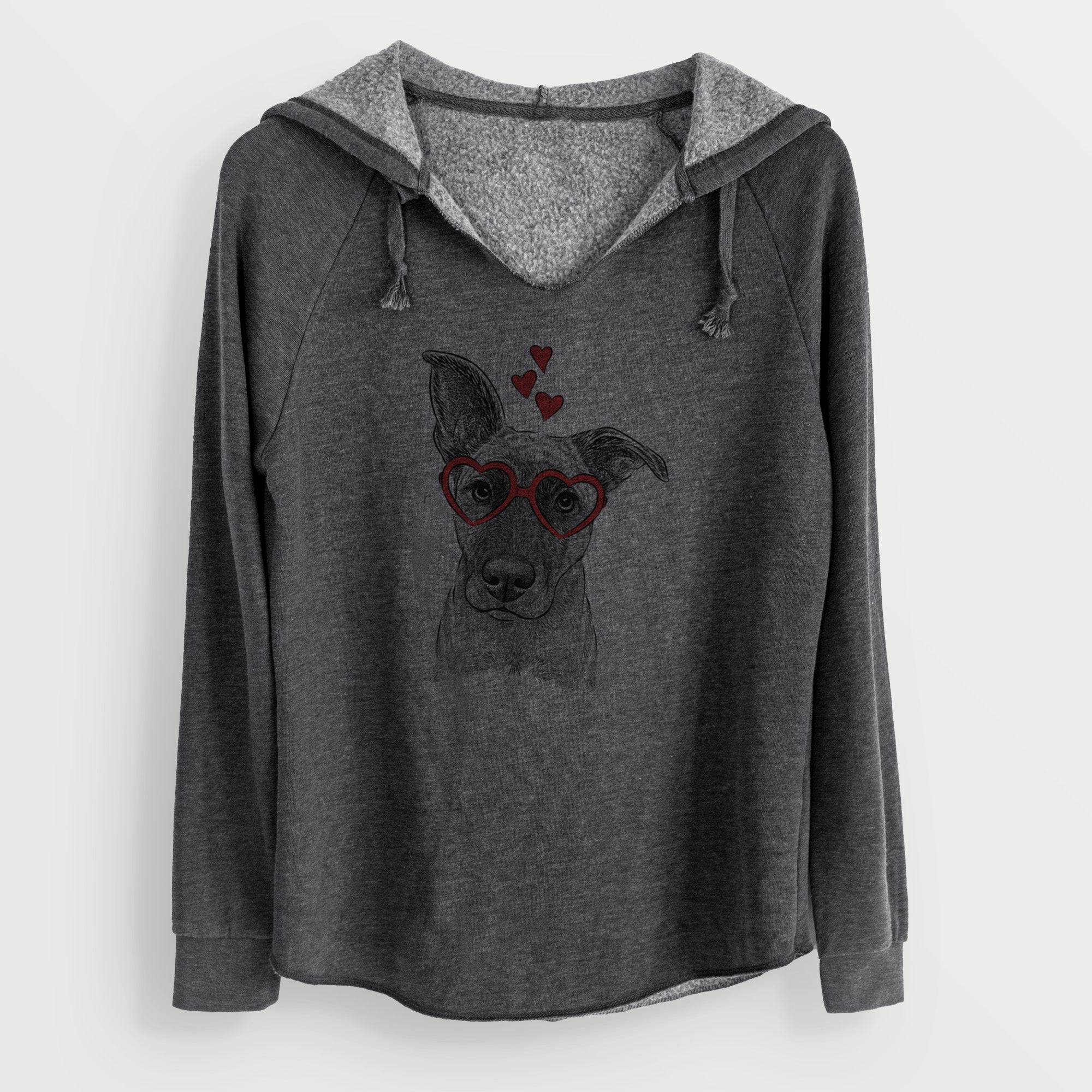 Valentine Zoey the Mixed Breed - Cali Wave Hooded Sweatshirt