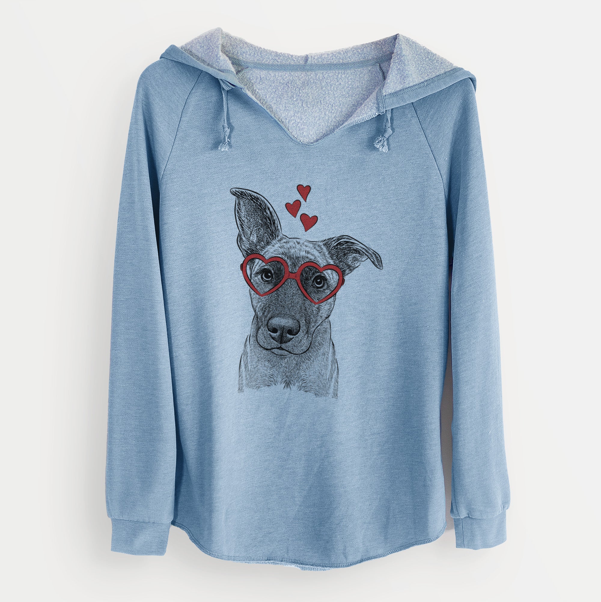 Valentine Zoey the Mixed Breed - Cali Wave Hooded Sweatshirt