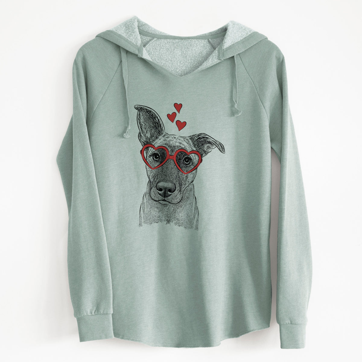 Valentine Zoey the Mixed Breed - Cali Wave Hooded Sweatshirt