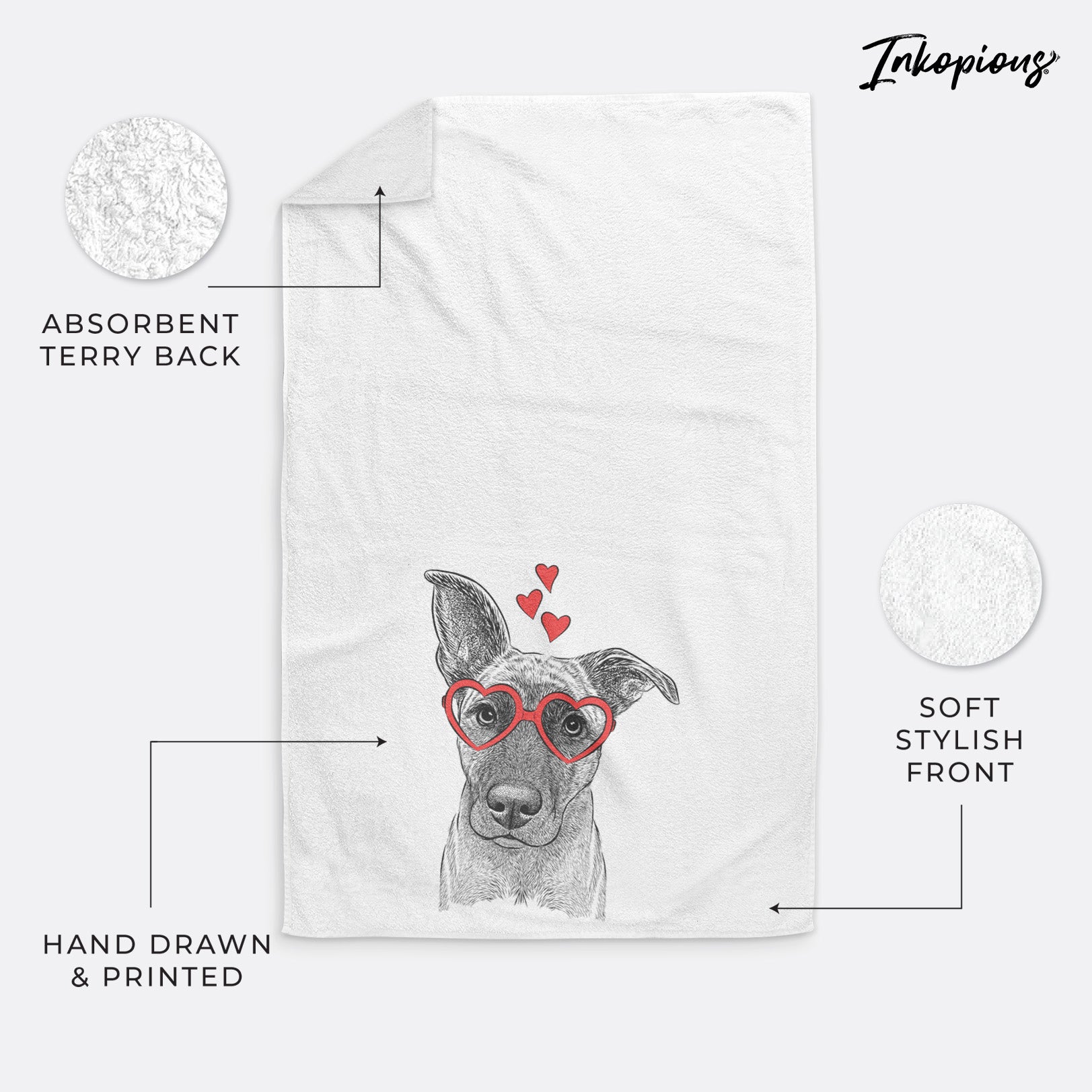 Zoey the Mixed Breed Premium Hand Towel