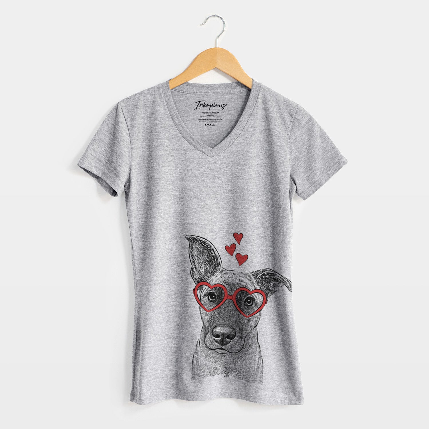 Valentine Zoey the Mixed Breed - Women's Perfect V-neck Shirt