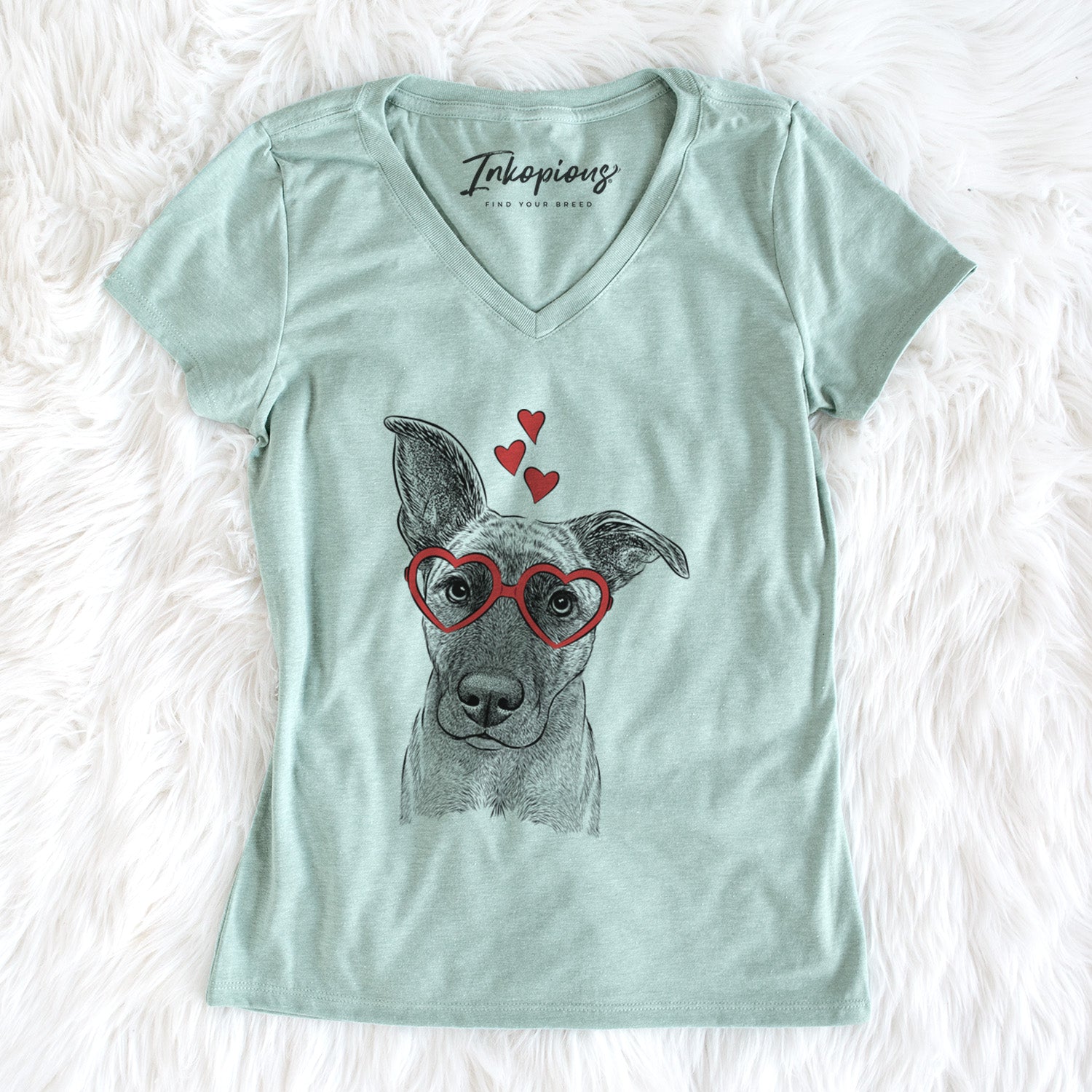 Valentine Zoey the Mixed Breed - Women's Perfect V-neck Shirt