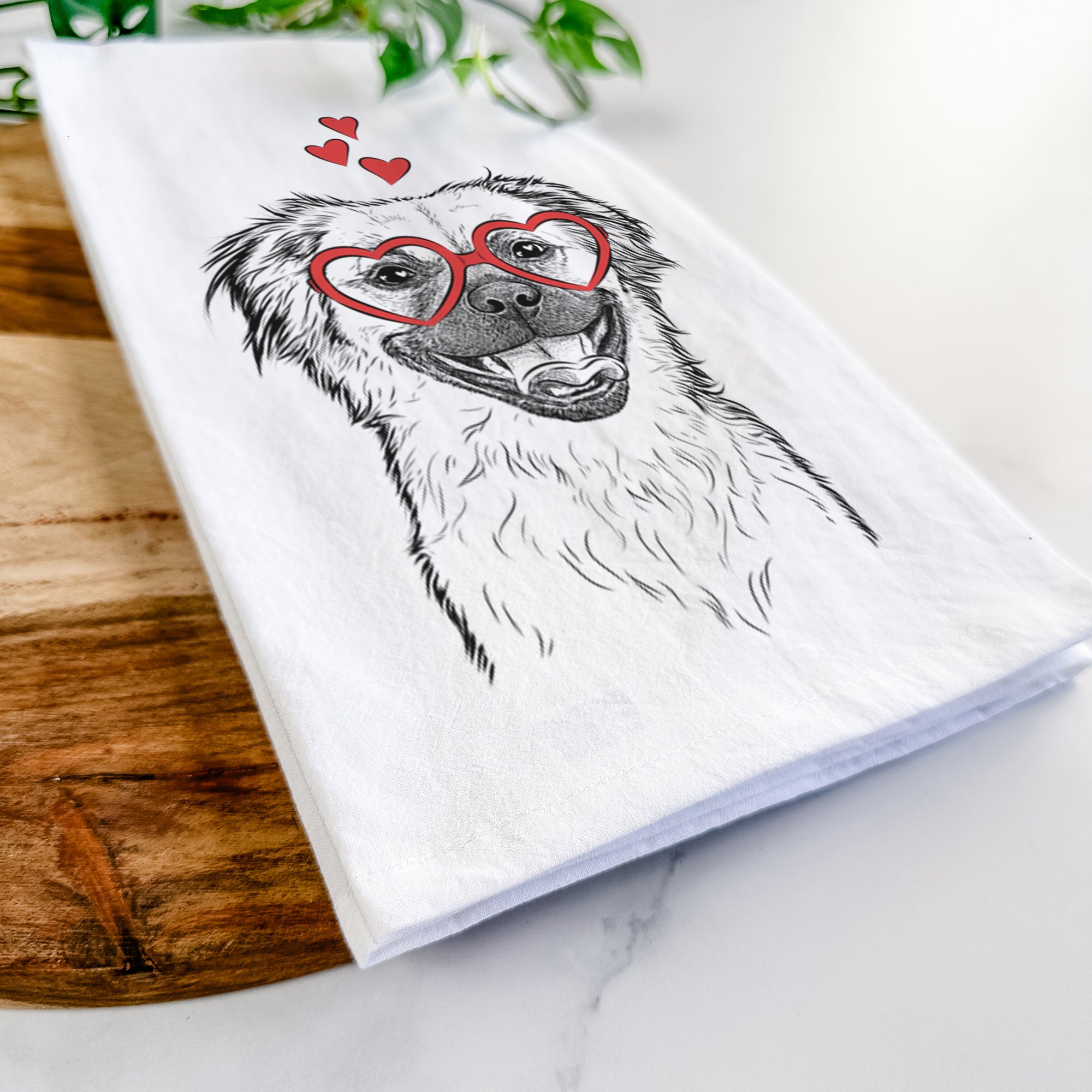 Zuri the Spaniel Mix Tea Towel