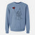 Afghan Hound Heart String - Unisex Pigment Dyed Crew Sweatshirt