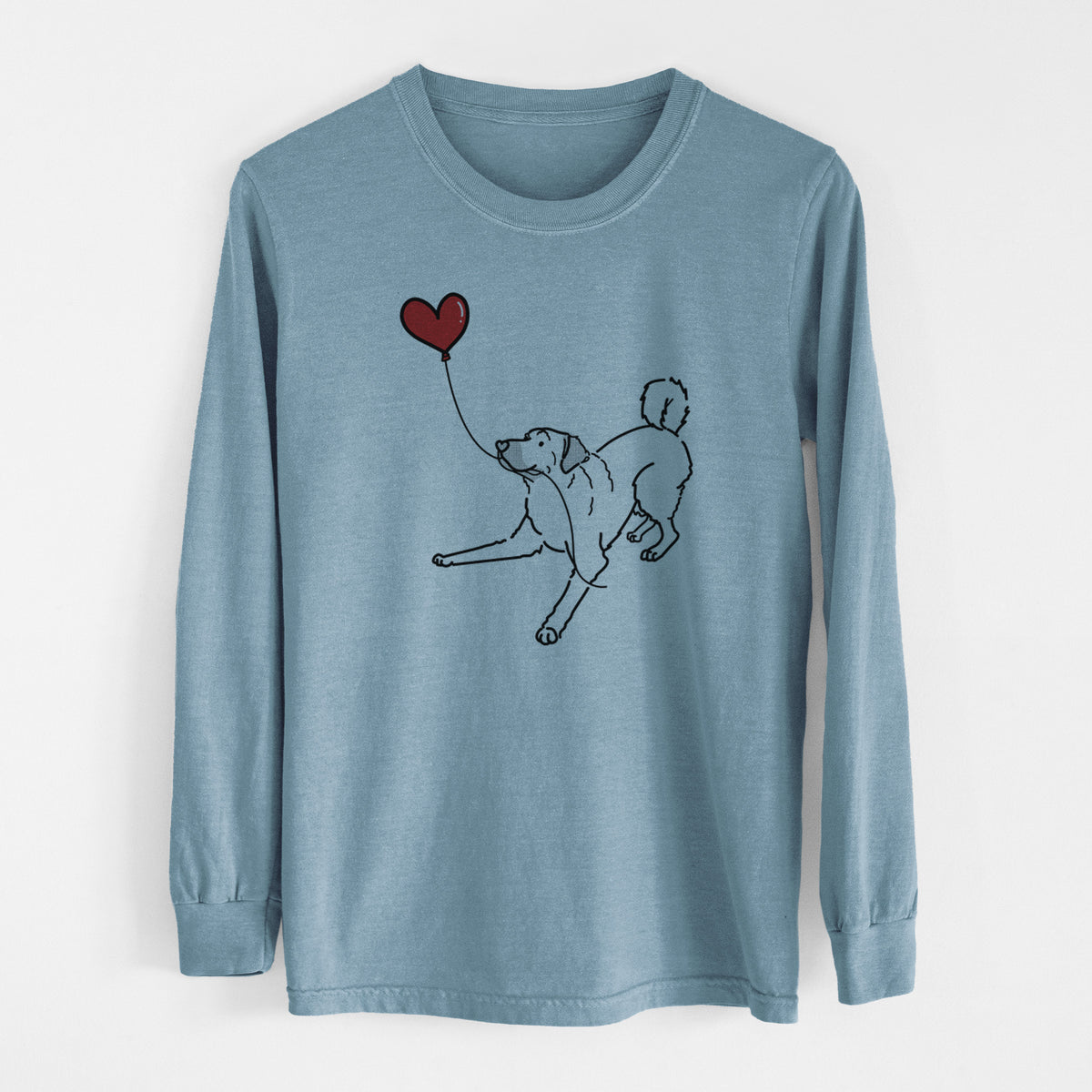 Anatolian Shepherd Heart String - Men's Heavyweight 100% Cotton Long Sleeve