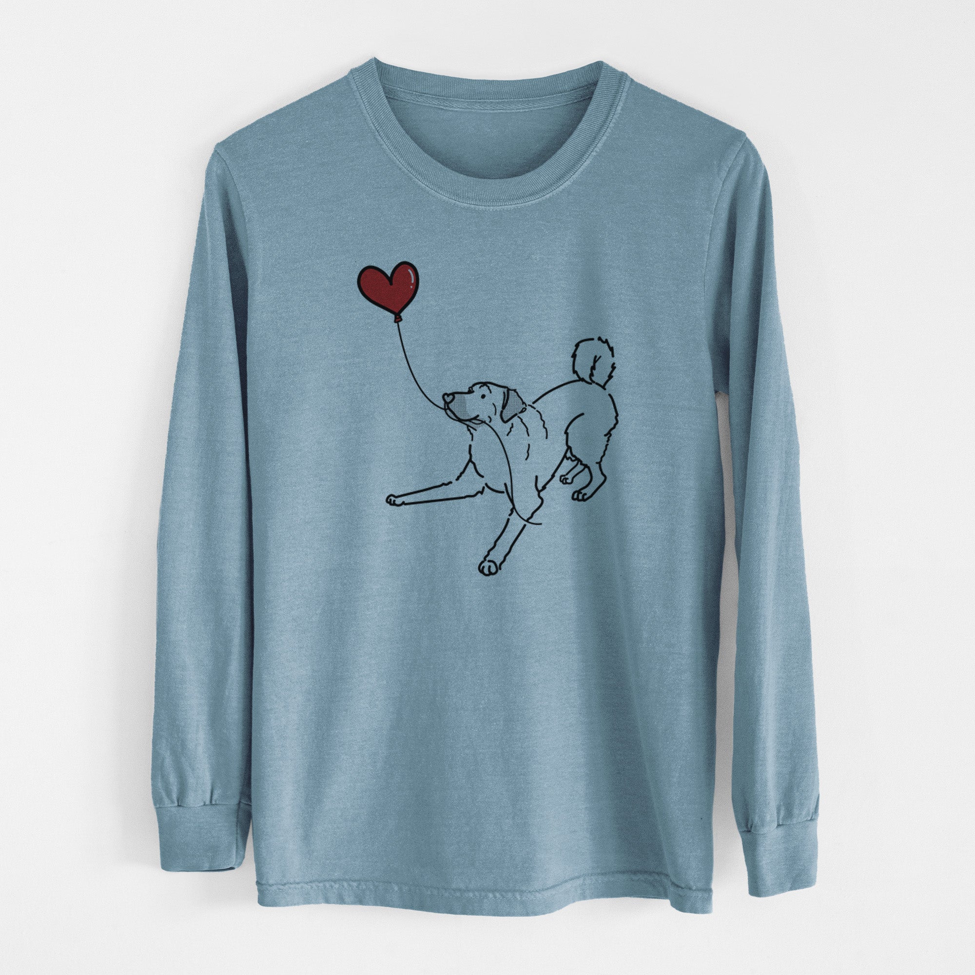 Anatolian Shepherd Heart String - Men's Heavyweight 100% Cotton Long Sleeve