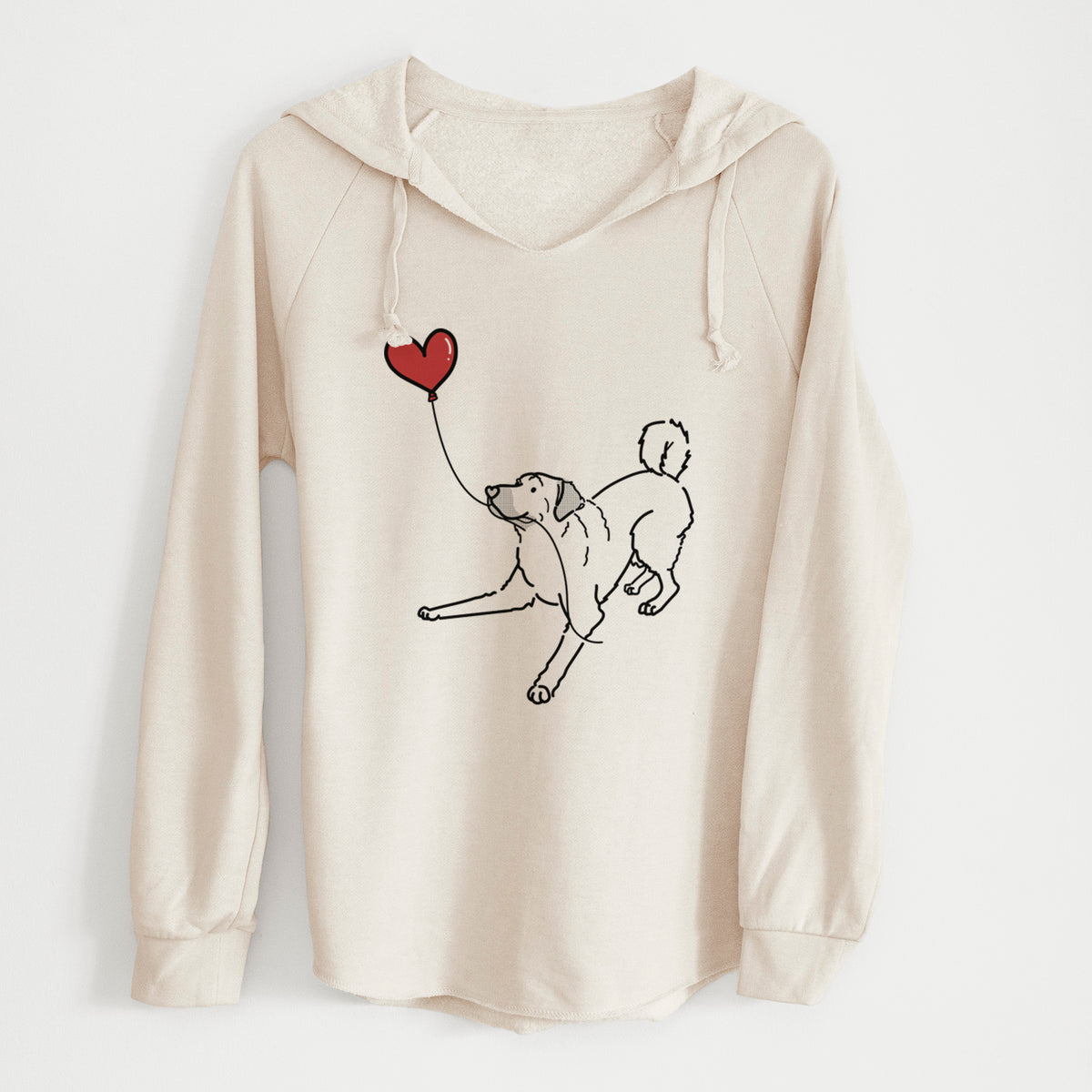 Anatolian Shepherd Heart String - Cali Wave Hooded Sweatshirt