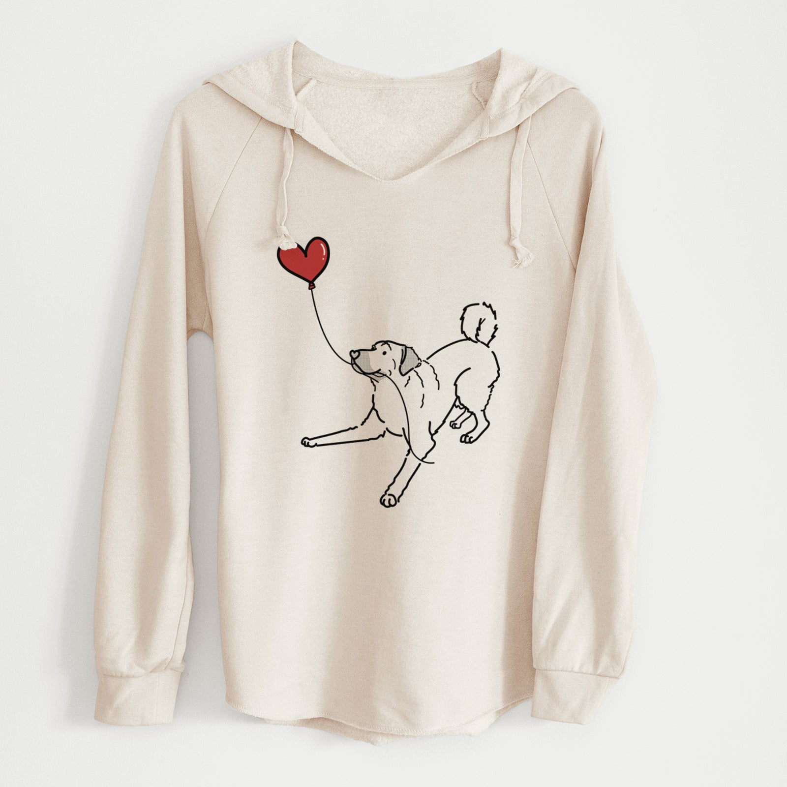 Anatolian Shepherd Heart String - Cali Wave Hooded Sweatshirt