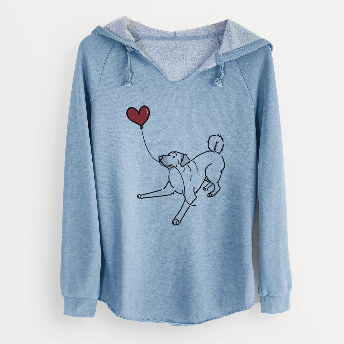 Anatolian Shepherd Heart String - Cali Wave Hooded Sweatshirt