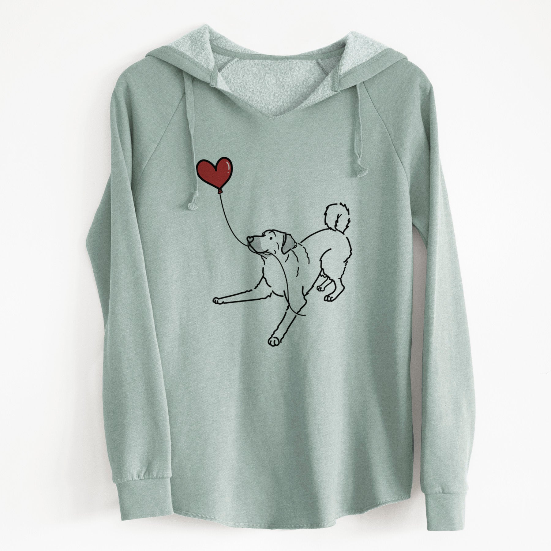 Anatolian Shepherd Heart String - Cali Wave Hooded Sweatshirt